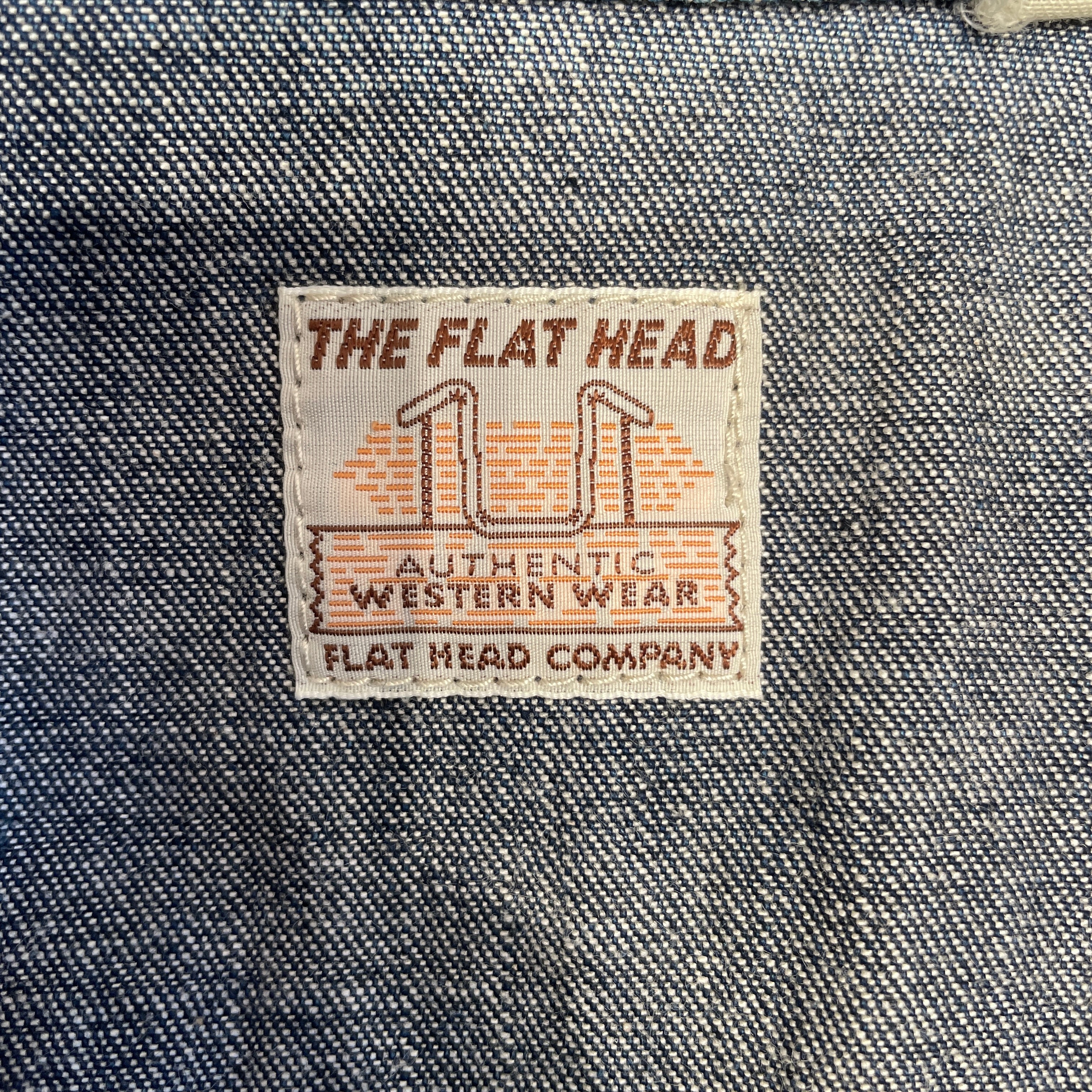 THE FLAT HEAD/LS Shirt/38/Denim/IDG/ view 3