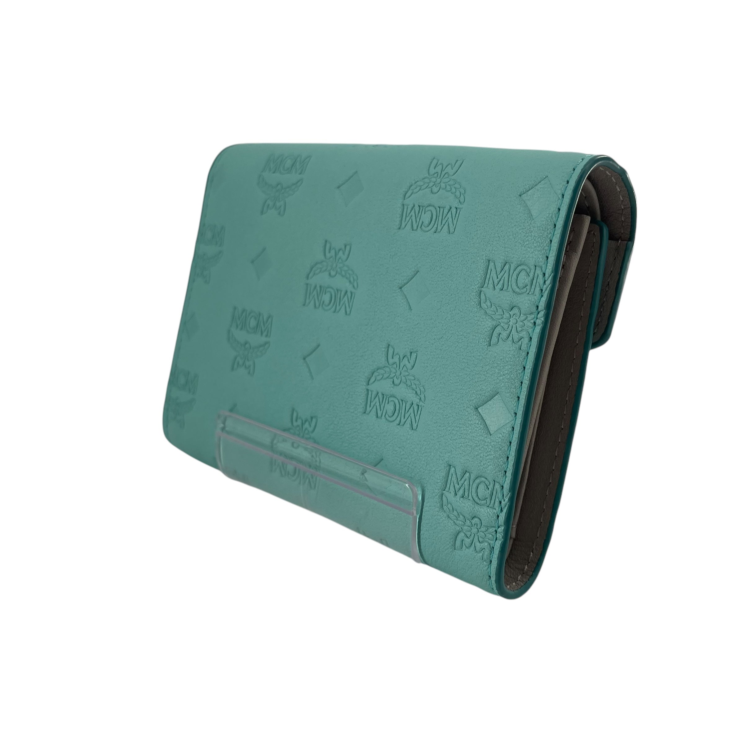 MCM/Wallet/Leather/BLU/EMBOSSED MONOGRAM view 2