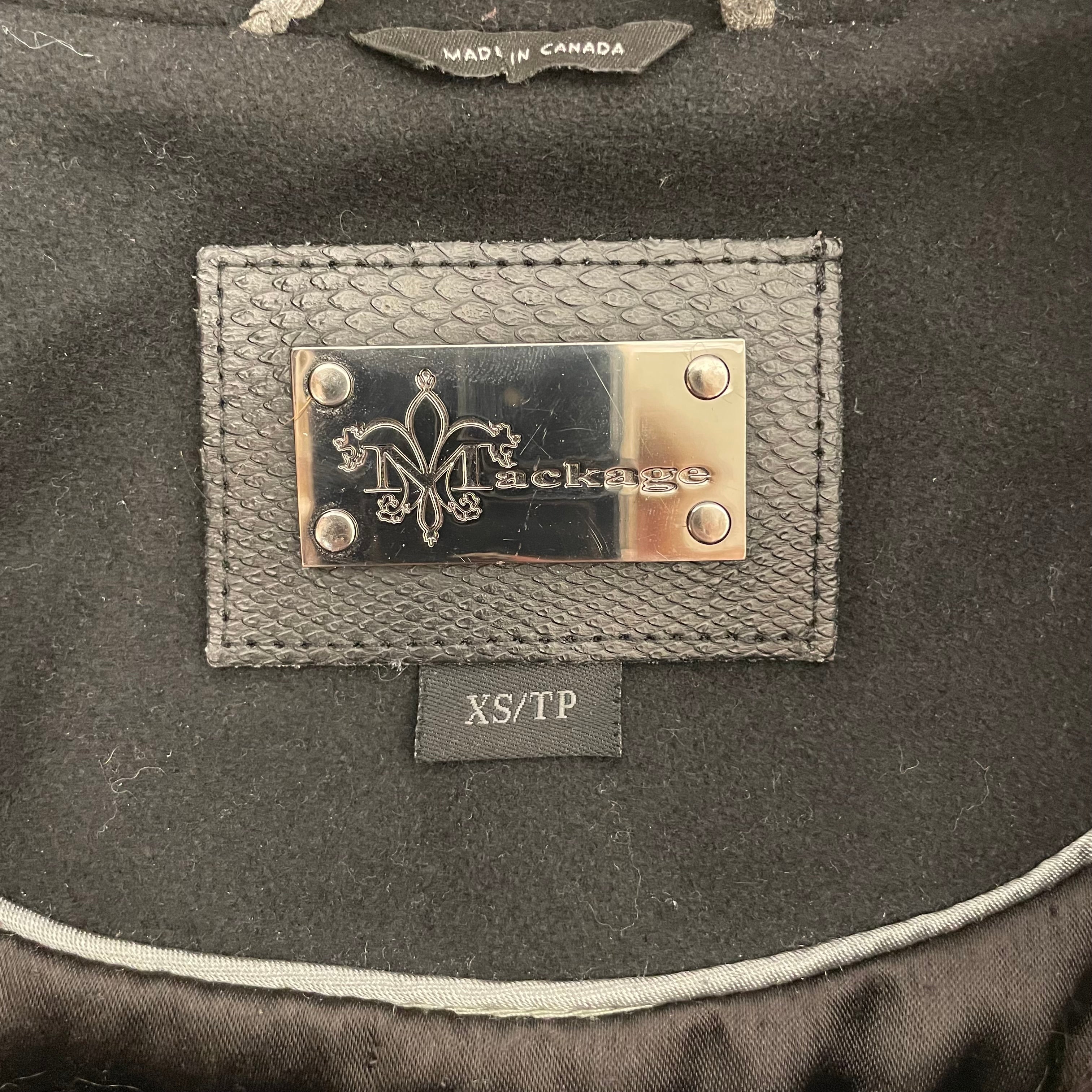 MACKAGE/Coat/XS/Wool/BLK/ZIP OFF BOTTOM view 3