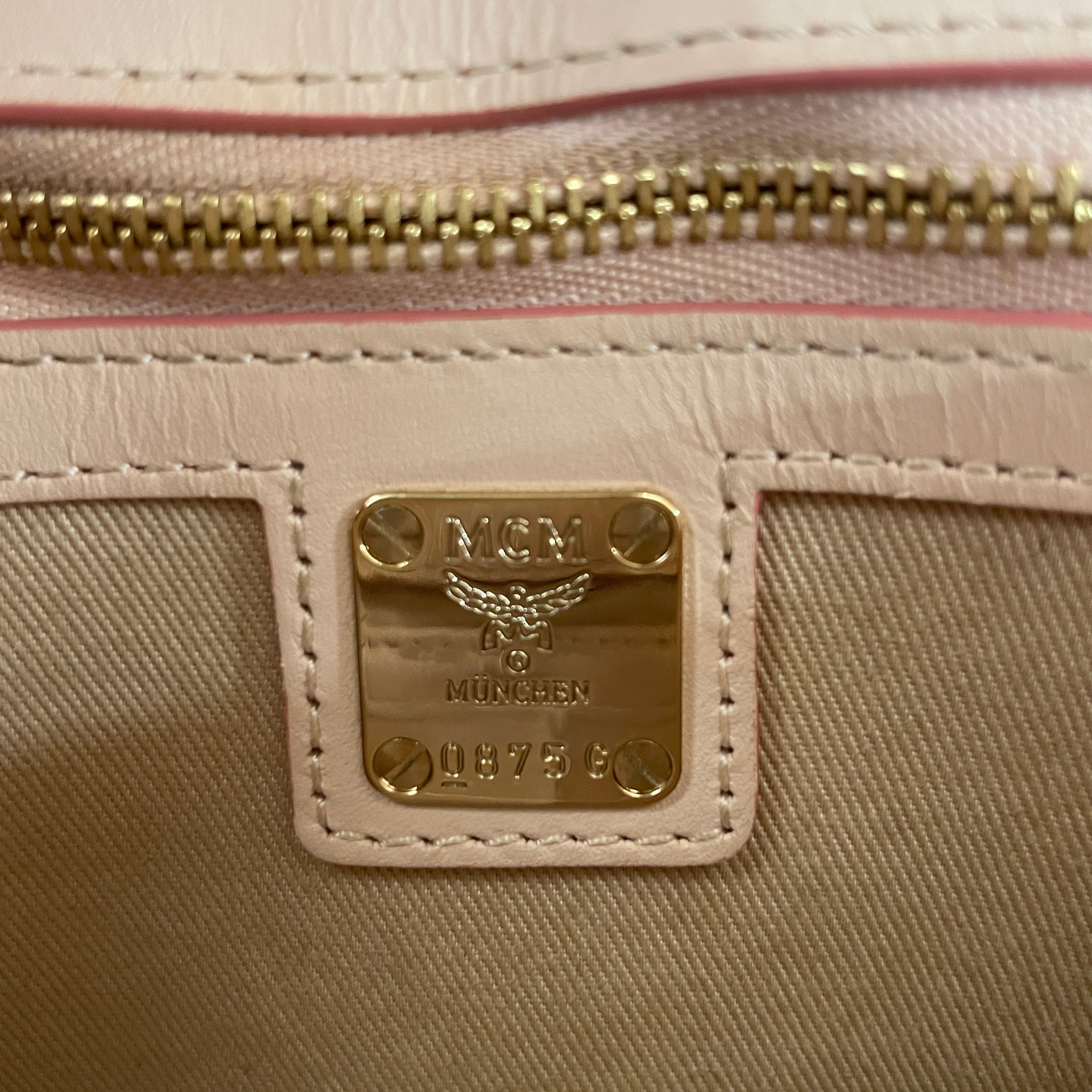 MCM/Cross Body Bag/Monogram/Leather/PNK/ view 4