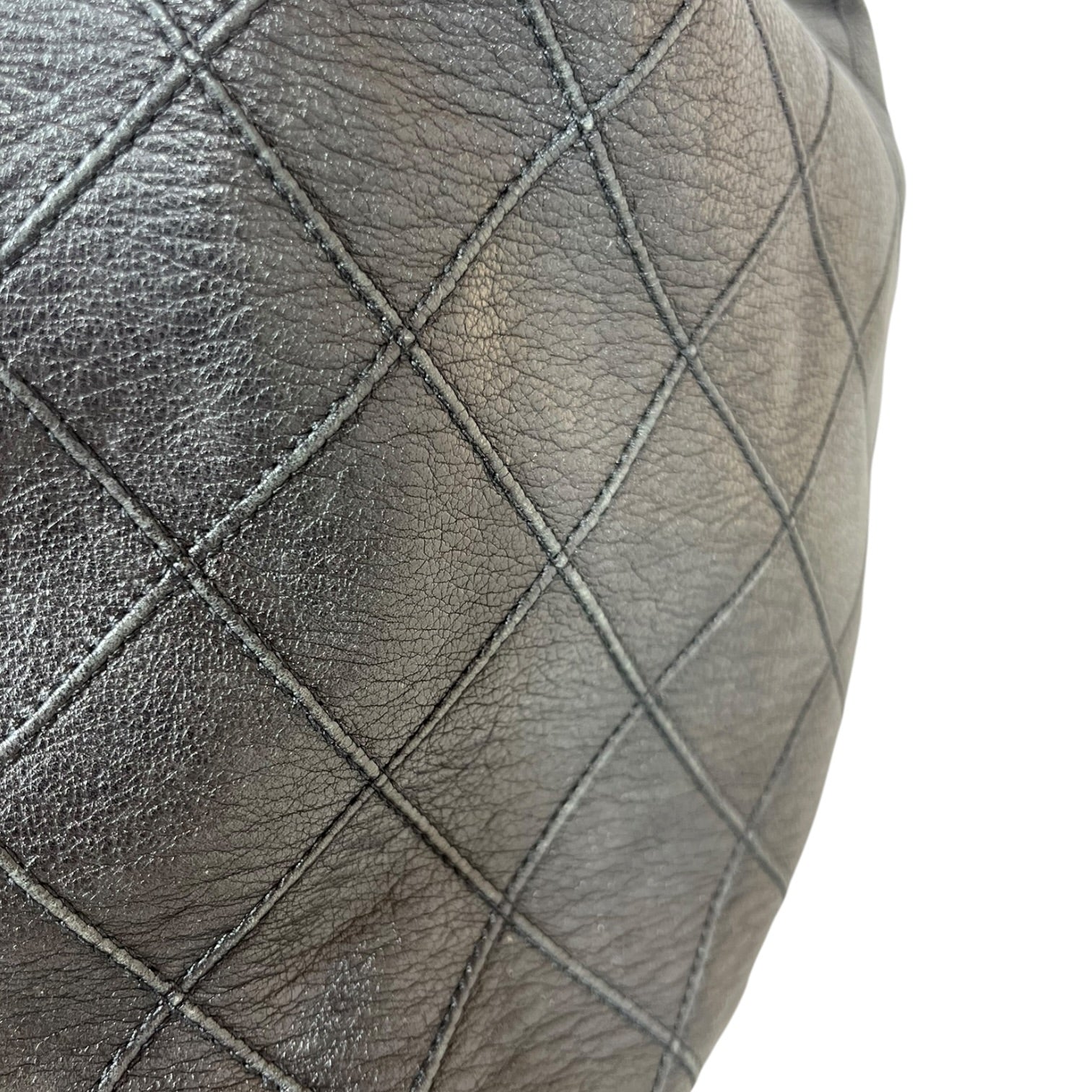 CHANEL/Cross Body Bag/Leather/BLK/MINI CAVIAR BUCKET BAG view 5