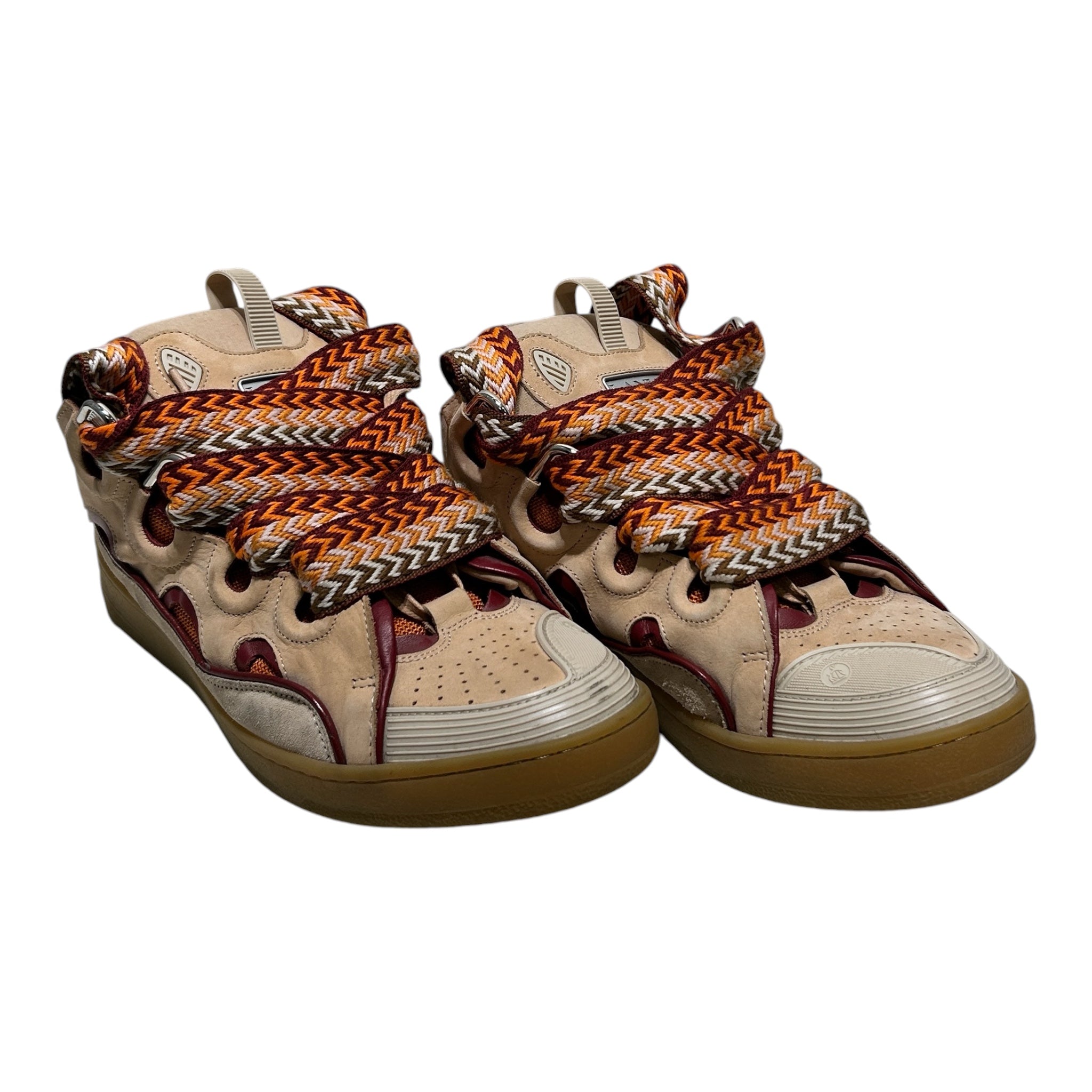 LANVIN/Low-Sneakers/EU 45/Cotton/ORN/BRWM ORG LACES view 1