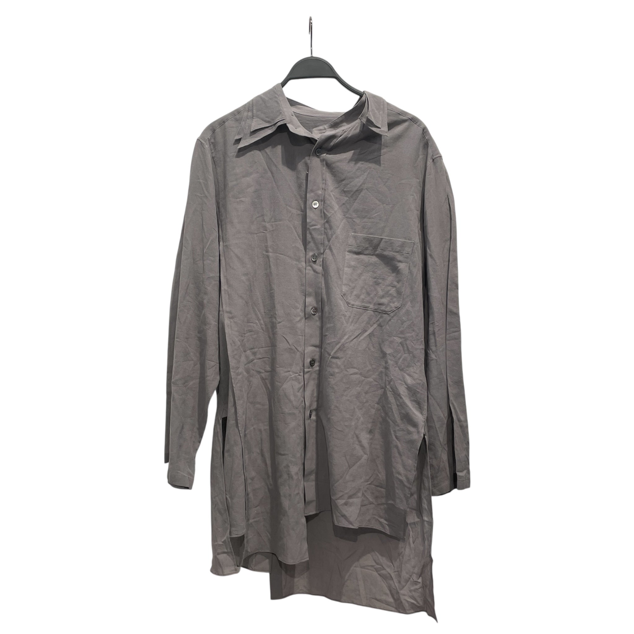 YOHJI YAMAMOTO/LS Shirt/4/Cotton/KHK/Cotton Twill Detachable Shirt view 1