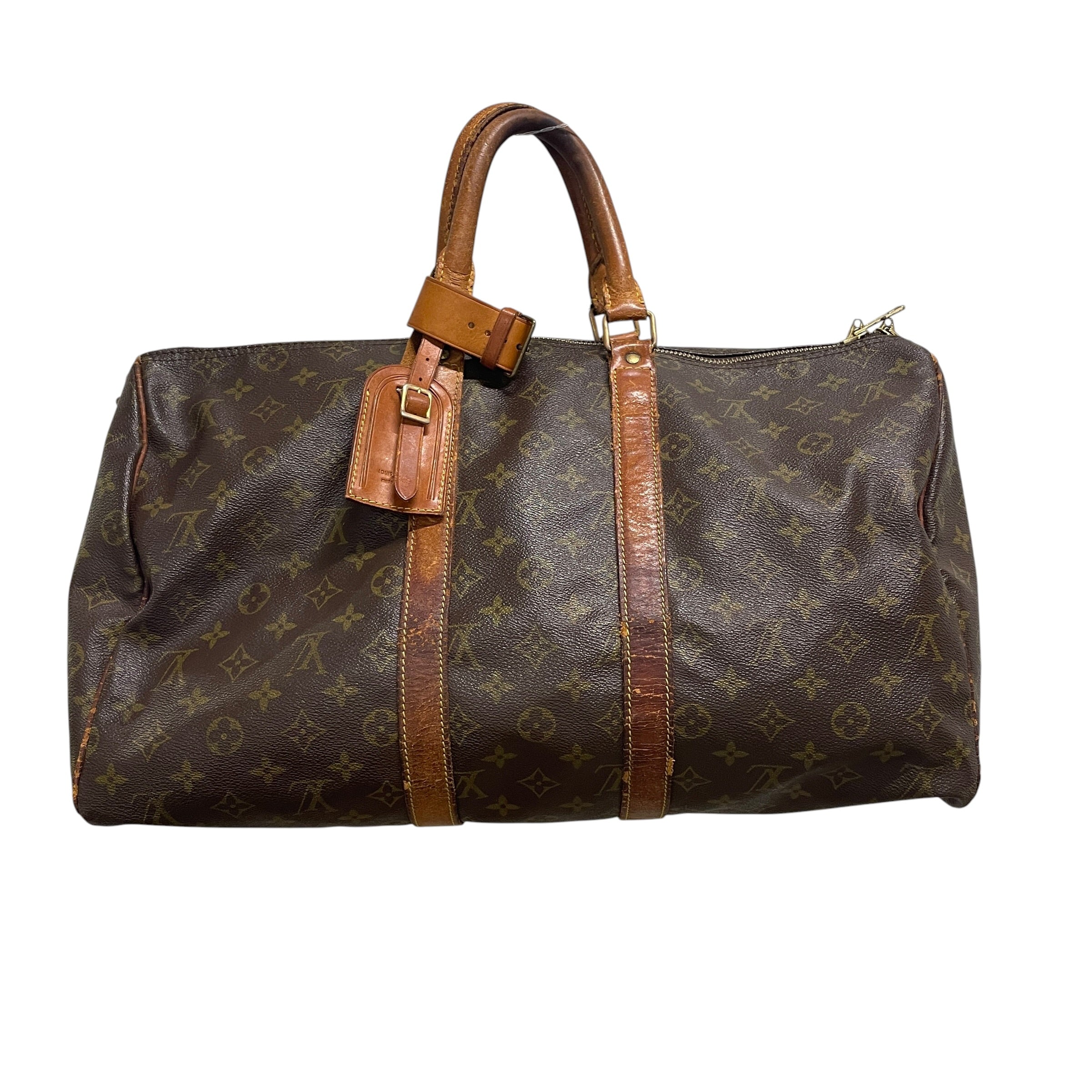 LOUIS VUITTON/Luggage/Monogram/Leather/BRW/R9XK2MD/DUFFLE/BROWN TRIM view 1