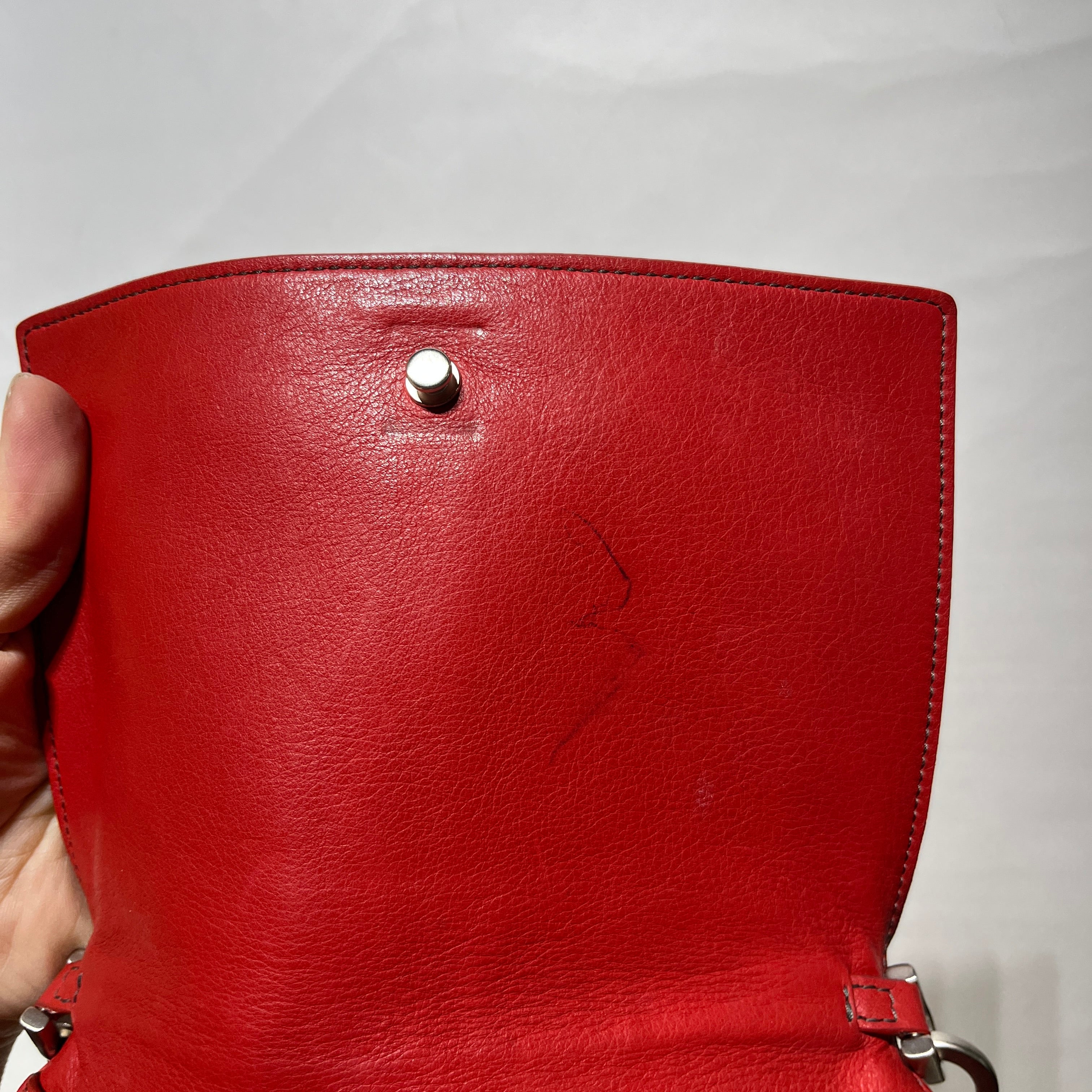 Rick Owens/Cross Body Bag/Leather/RED/ view 10