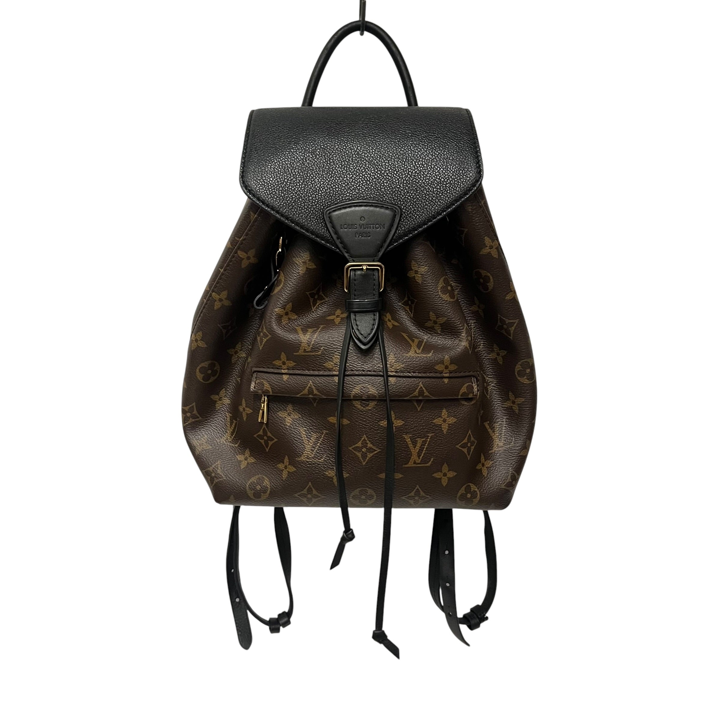 LOUIS VUITTON/Bag/Monogram/Leather/BRW/montsouris backpack view 1