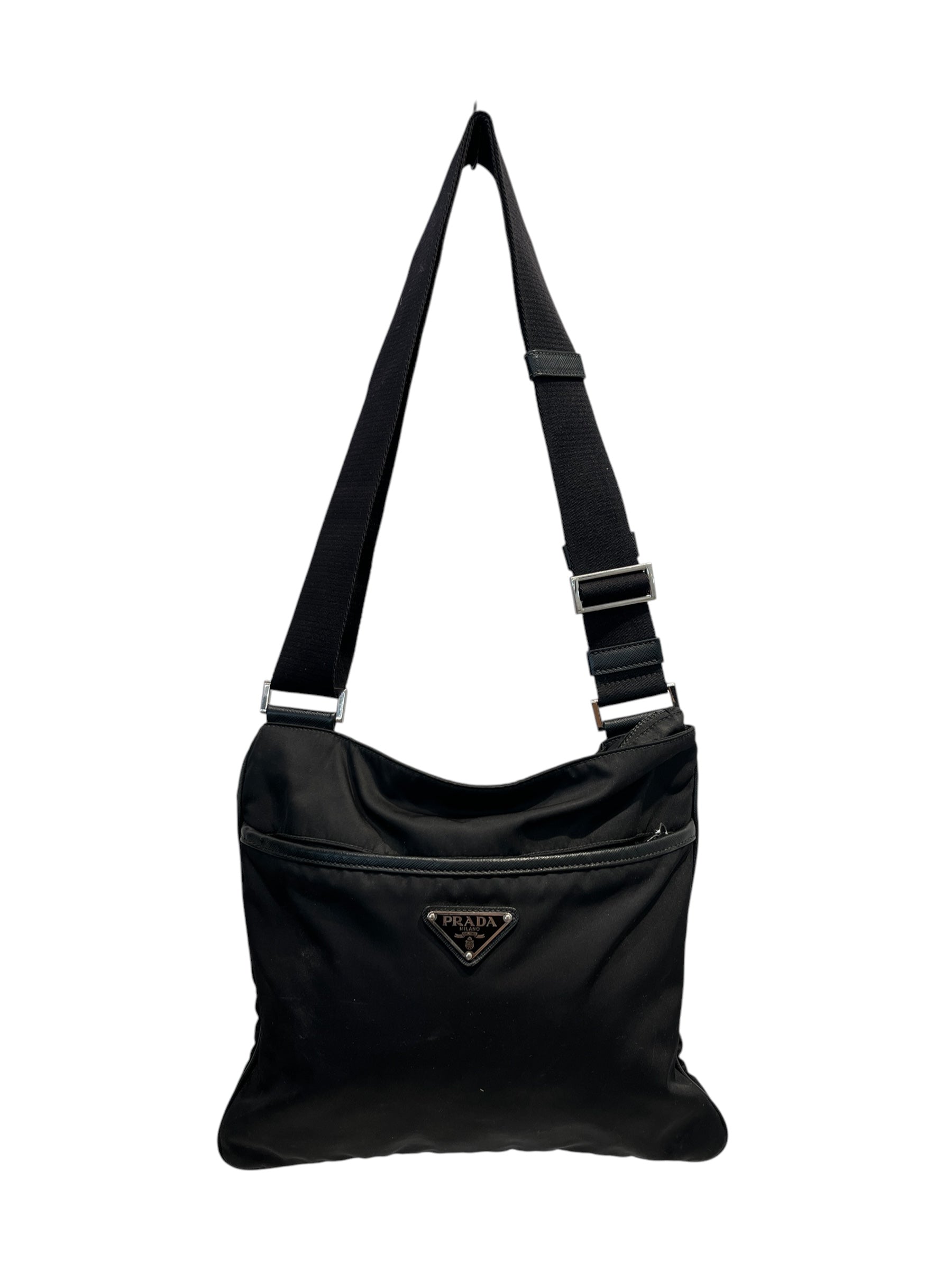 PRADA/Cross Body Bag/Nylon/BLK/RENYLON view 1