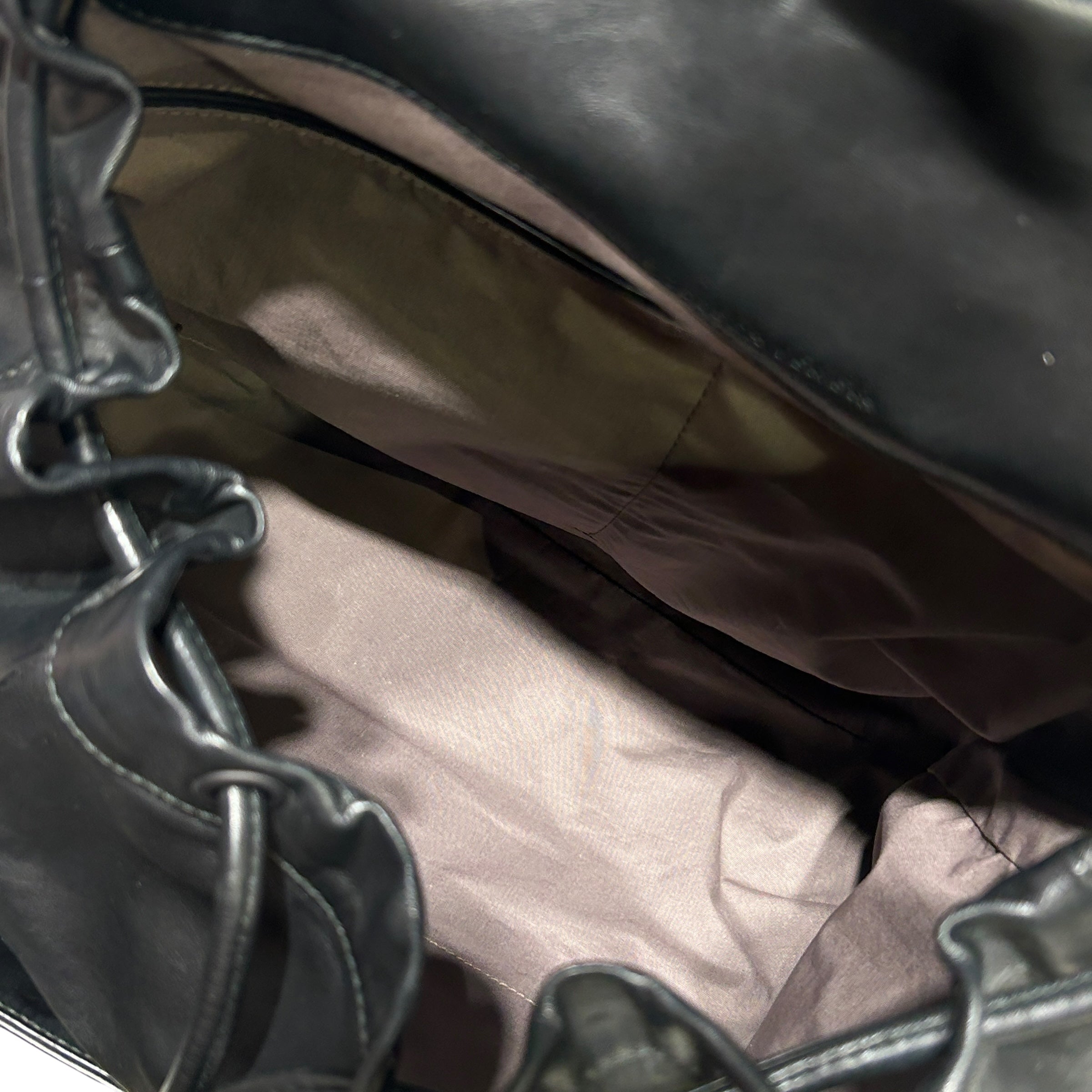 BOTTEGA VENETA/Backpack/Leather/BLK/ view 7