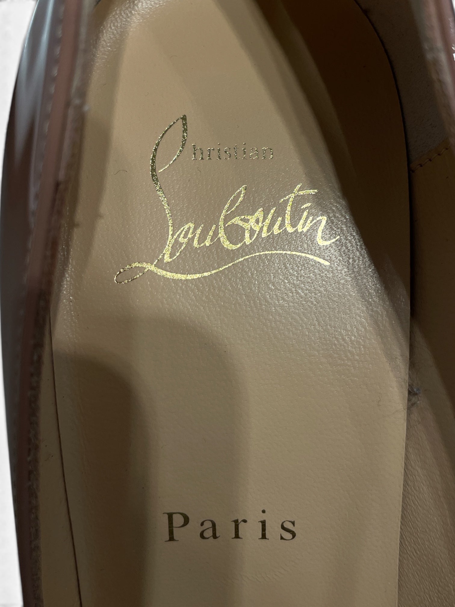 Christian Louboutin/Heels/EU 37/Leather/BEG/PIGALLE FOLLIES view 3