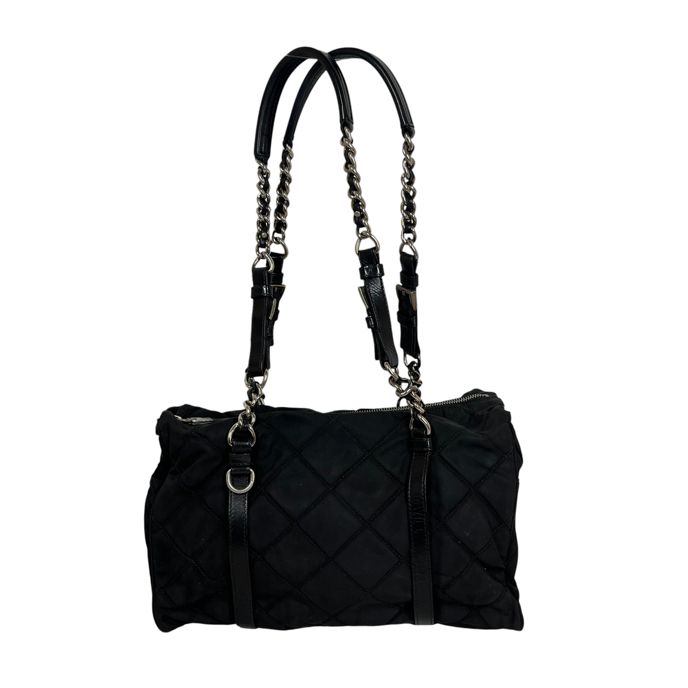 PRADA/Hand Bag/Nylon/BLK/catena view 2