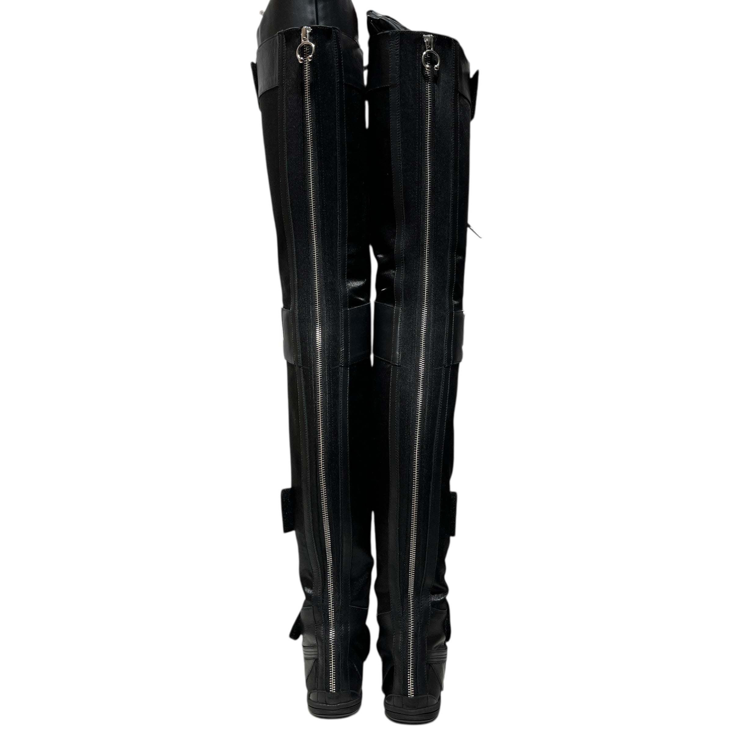FENTY PUMA by Rihanna/Long Boots/US 6.5/Leather/BLK/ view 3