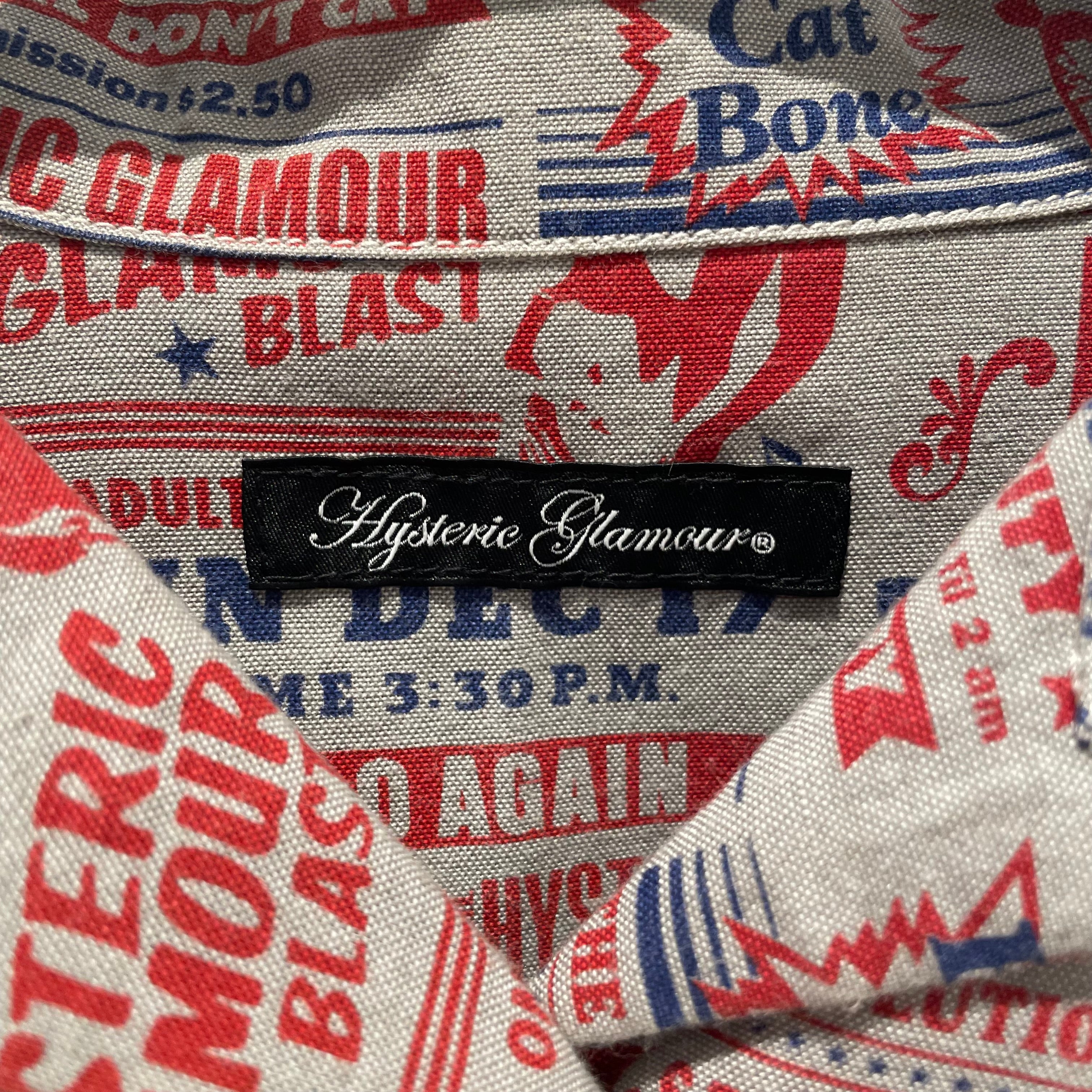 HYSTERIC GLAMOUR/LS Shirt/ALL OVER FLYER PRINTED view 3