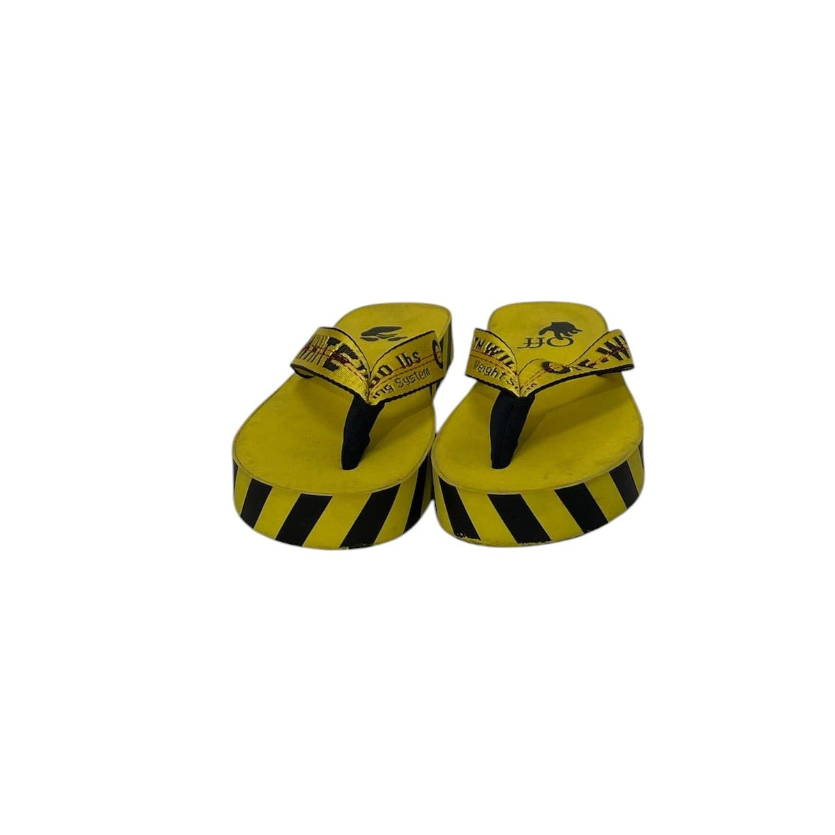 OFF-WHITE/Sandals/EU 37/Stripe/Nylon/YEL/ view 4
