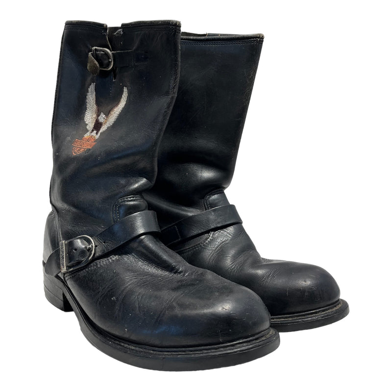 HARLEY DAVIDSON/Western Boots/US 8/Leather/BLK/