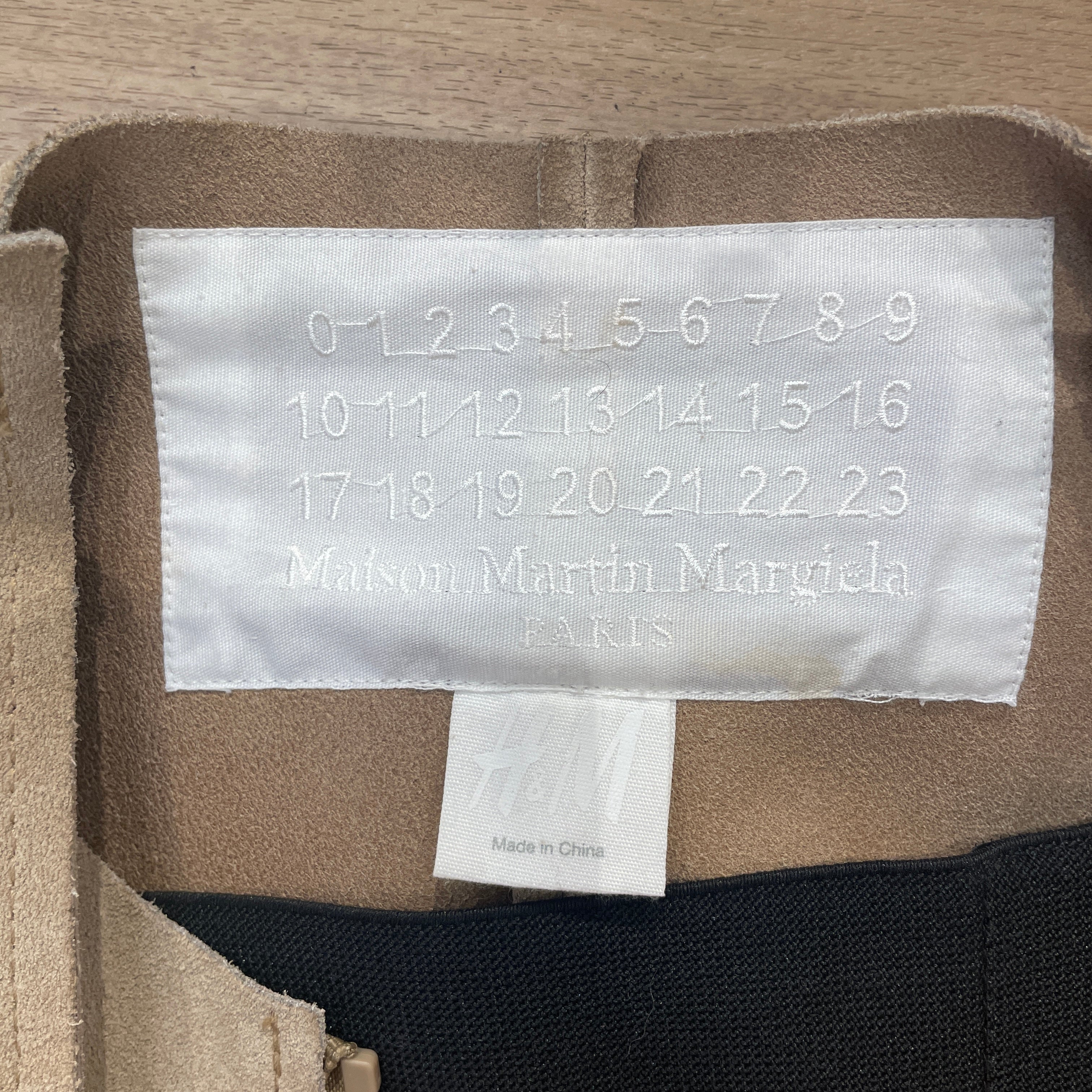 Maison Margiela/H&M/Leather Jkt/4/Leather/BEG/HOLES IN SHOULDERS view 4