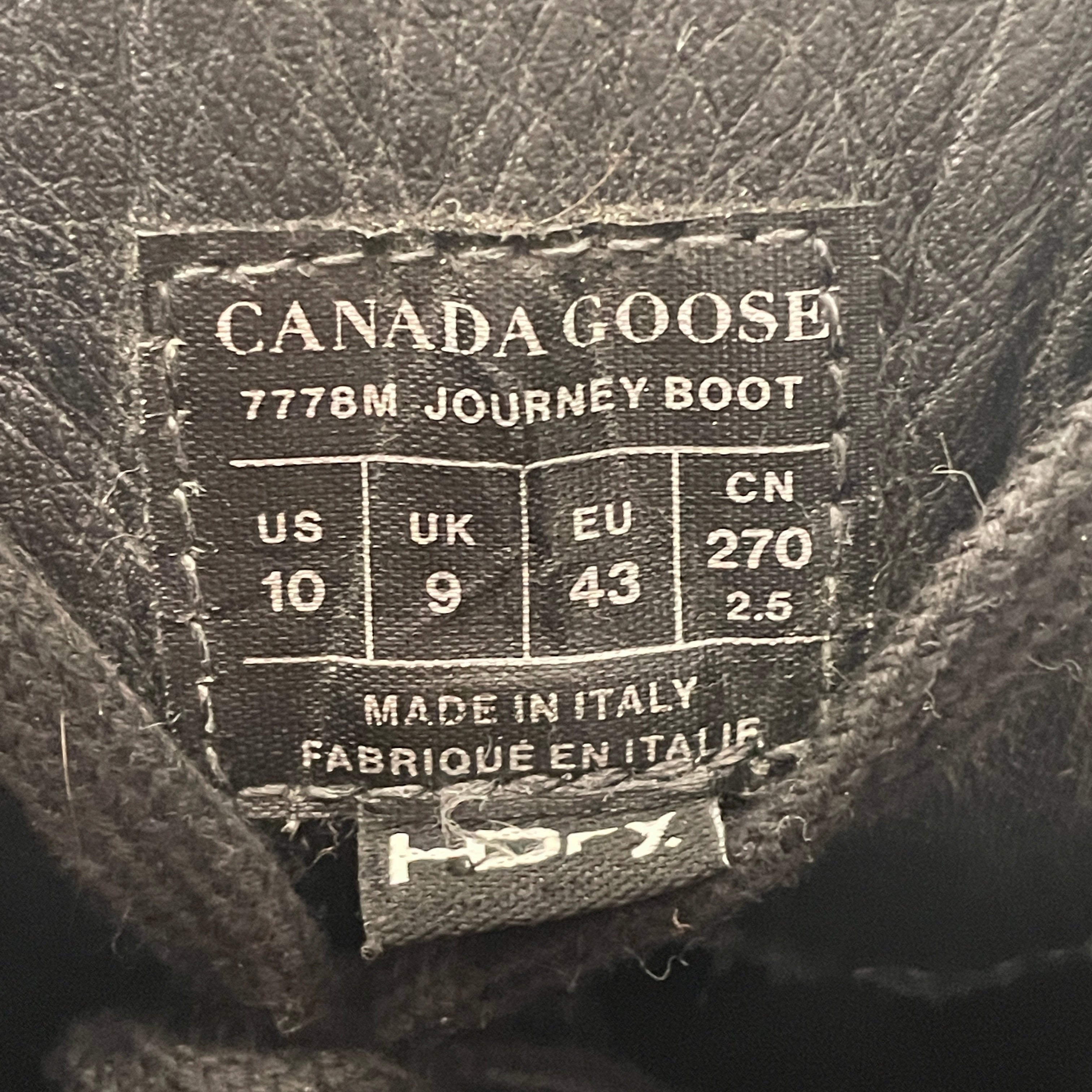 CANADA GOOSE/Trekking Boots/US 10/Leather/BLK/7778M Journey Boot view 4