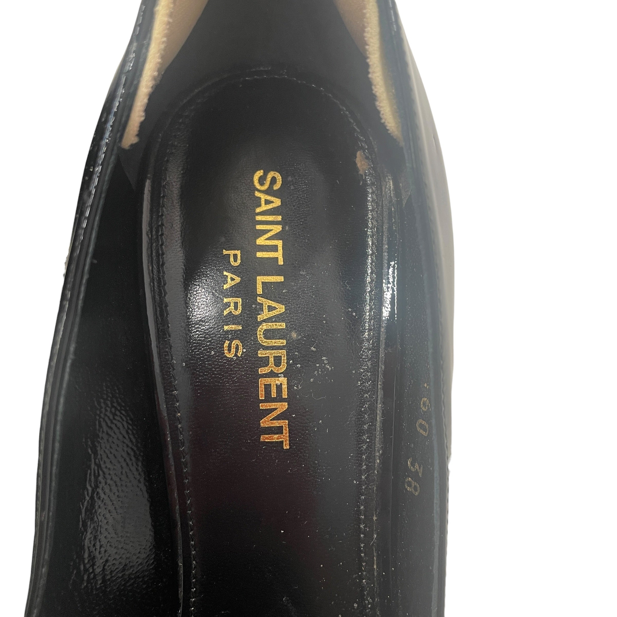 SAINT LAURENT/Heels/US 7/Leather/BLK/Opyum Patent Leather view 3