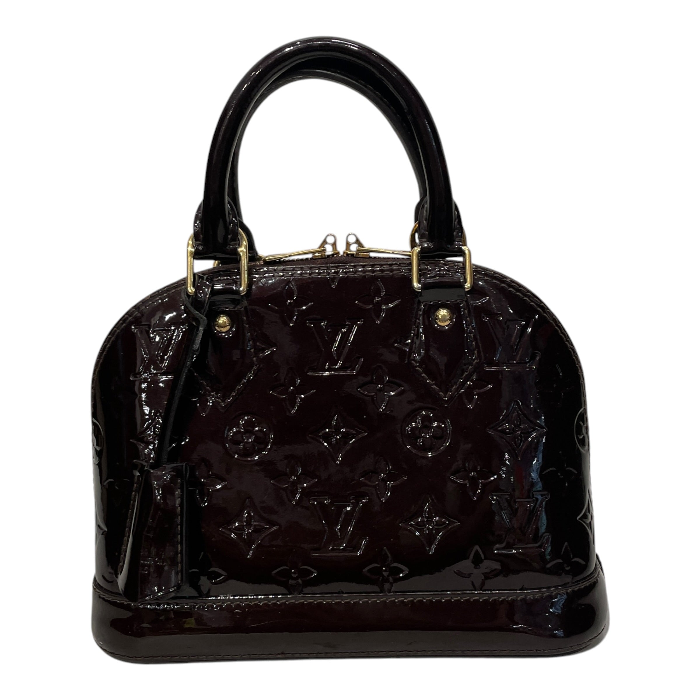 LOUIS VUITTON/Cross Body Bag/Monogram/Leather/BRD/VERNIS ALMA BB view 1