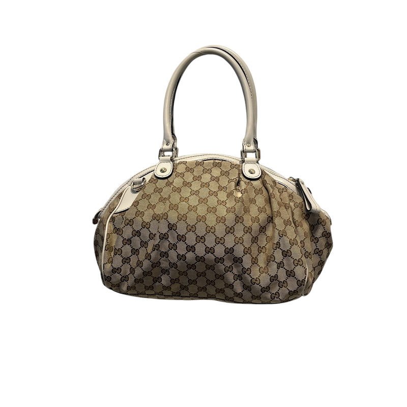 GUCCI/Hand Bag/Monogram/BRW/sukey gg canvas