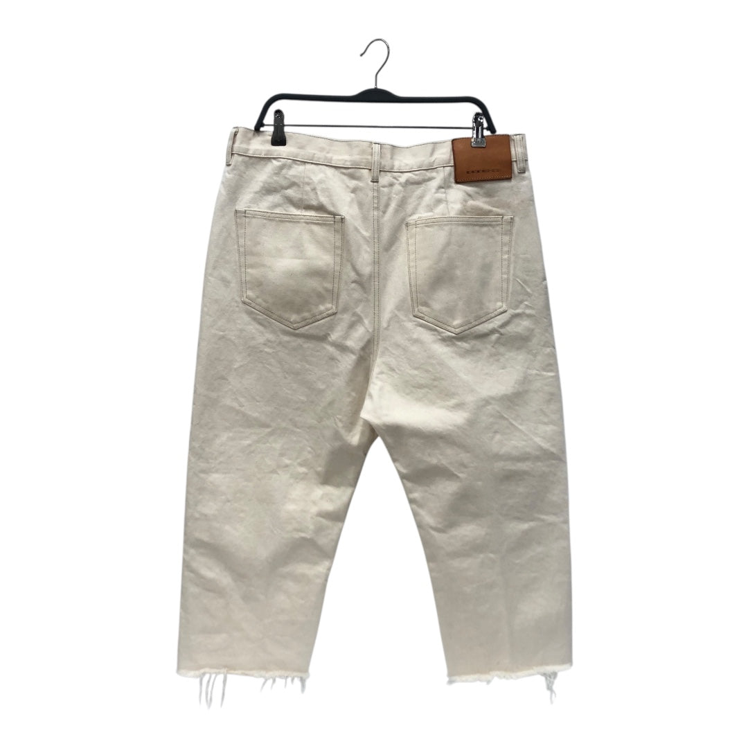 RICK OWENS DRKSHDW/Bootcut Pants/36/Denim/CRM/Button Fly/RR01B1320-HNJP view 2