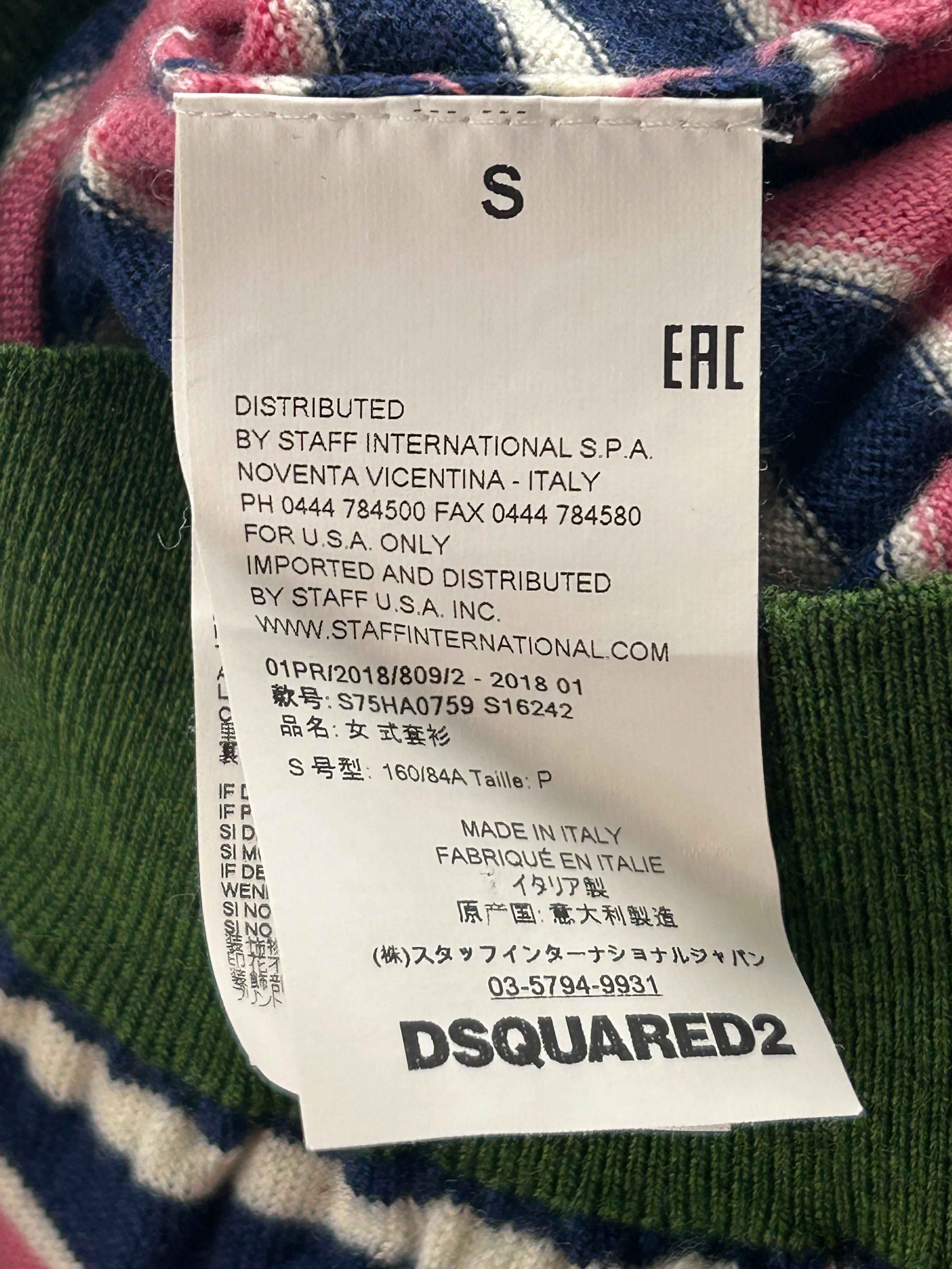 DSQUARED2/Sweater/S/Stripe/Wool/MLT/PNK/BLU/GRN view 3