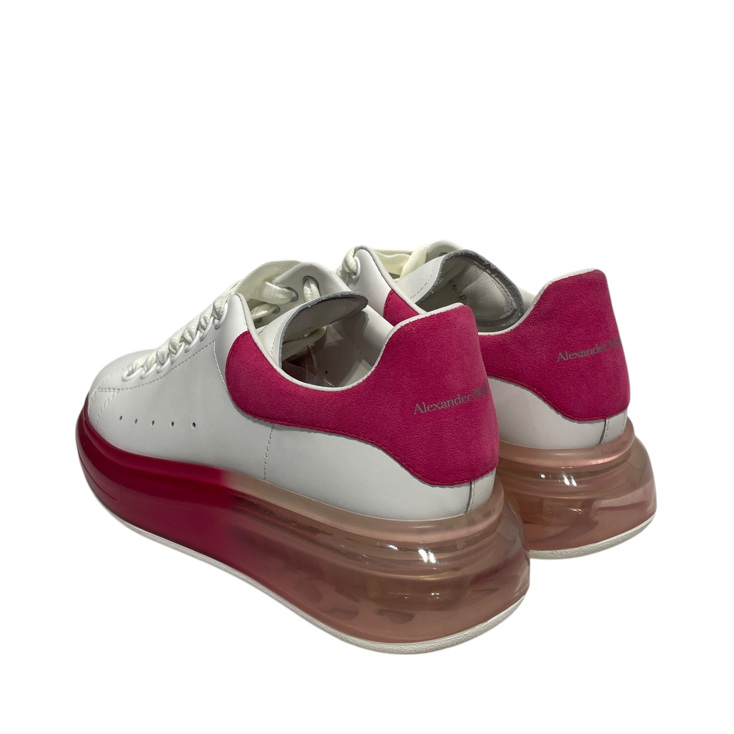 Alexander McQueen/Low-Sneakers/EU 38.5/Leather/WHT/LOW TOP PINK view 2