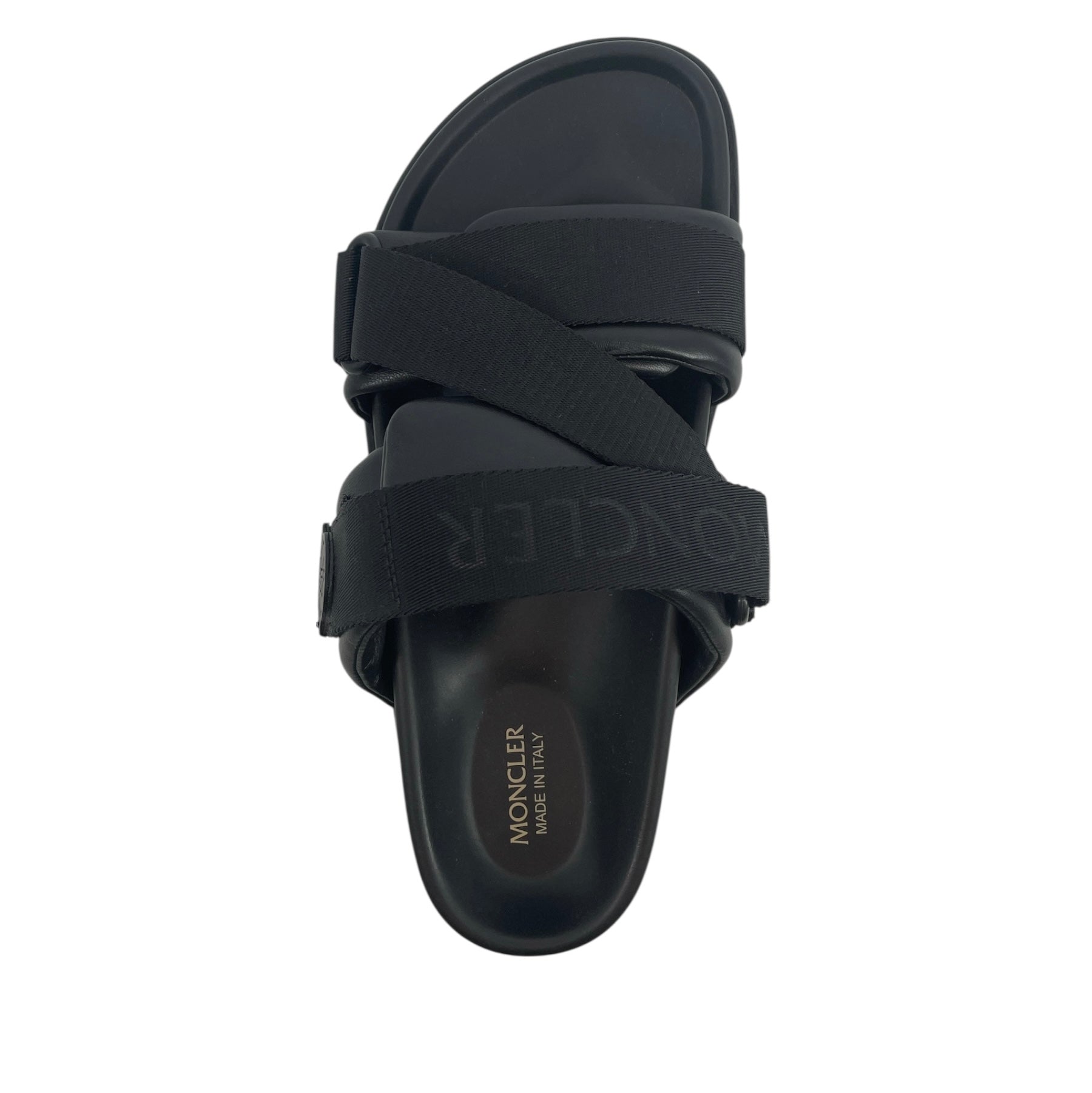 MONCLER/Sandals/EU 38/Leather/BLK/mon summer view 3