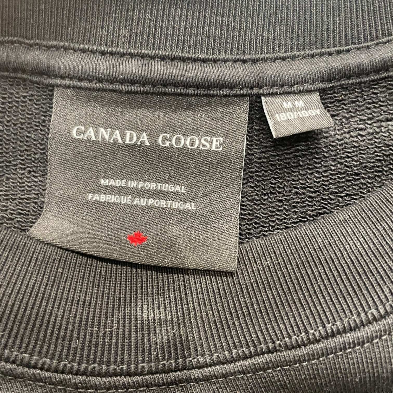CANADA GOOSE/Sweatshirt/M/Cotton/BLK/RED LOGO PATCH view 3