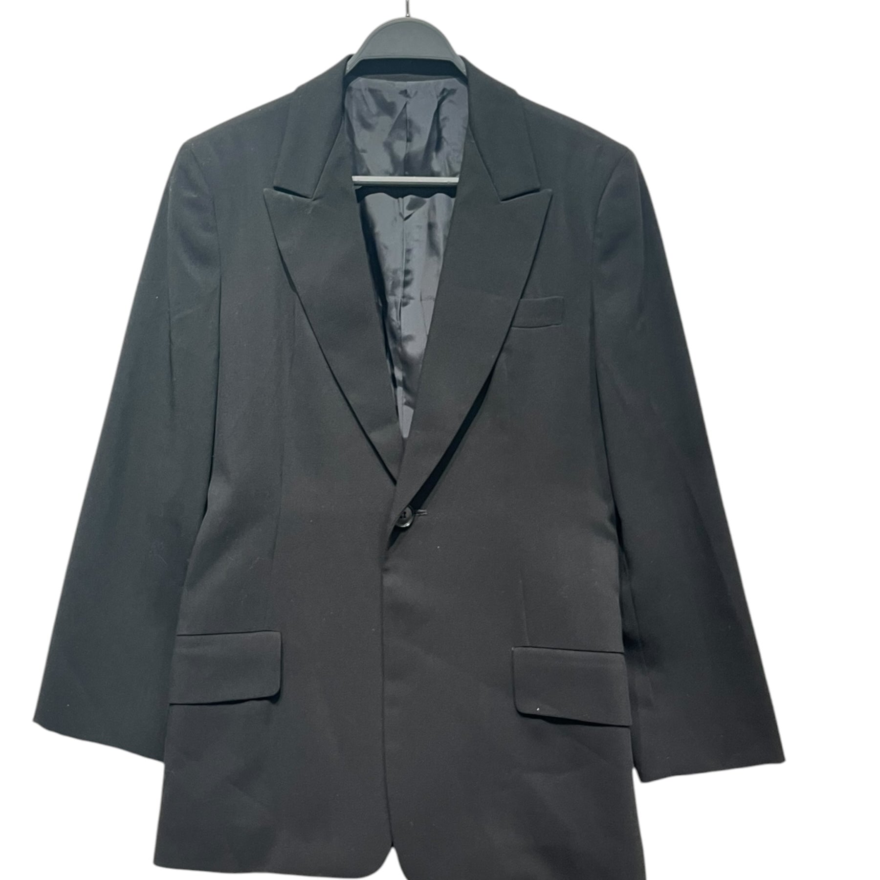 YOHJI YAMAMOTO/Peacoat/M/Wool/BLK/BLAZER WOOL BLEND