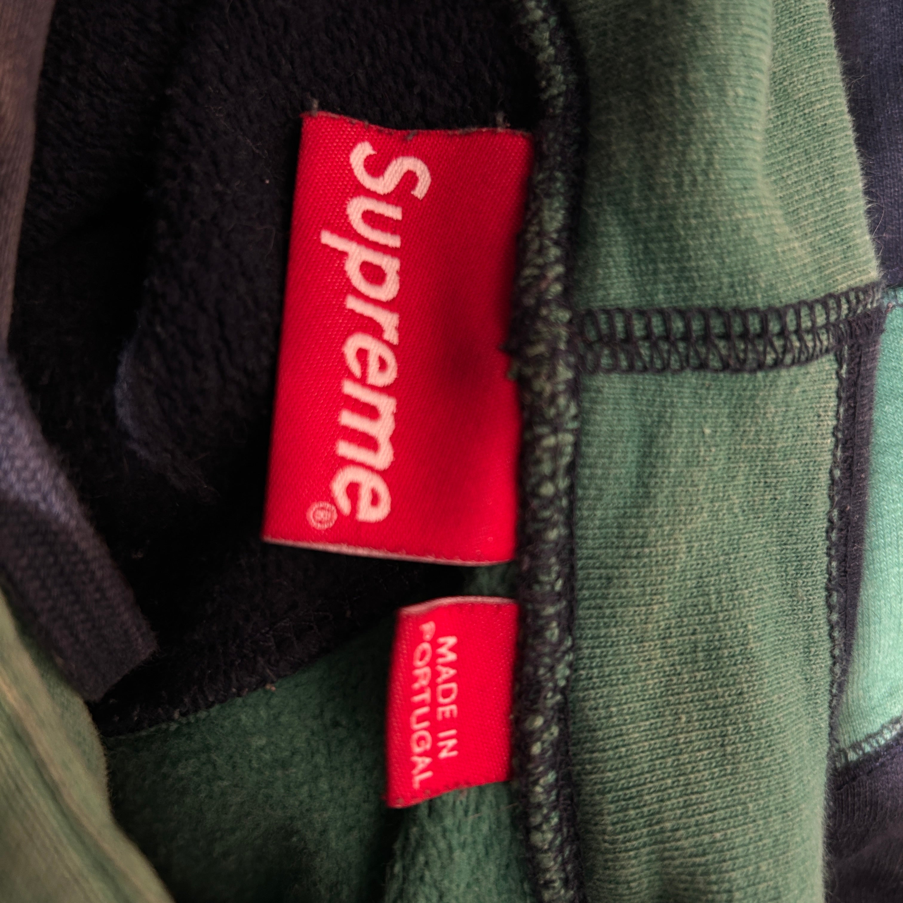Supreme/Hoodie/S/Stripe/Cotton/NVY/GREEN LINES view 4