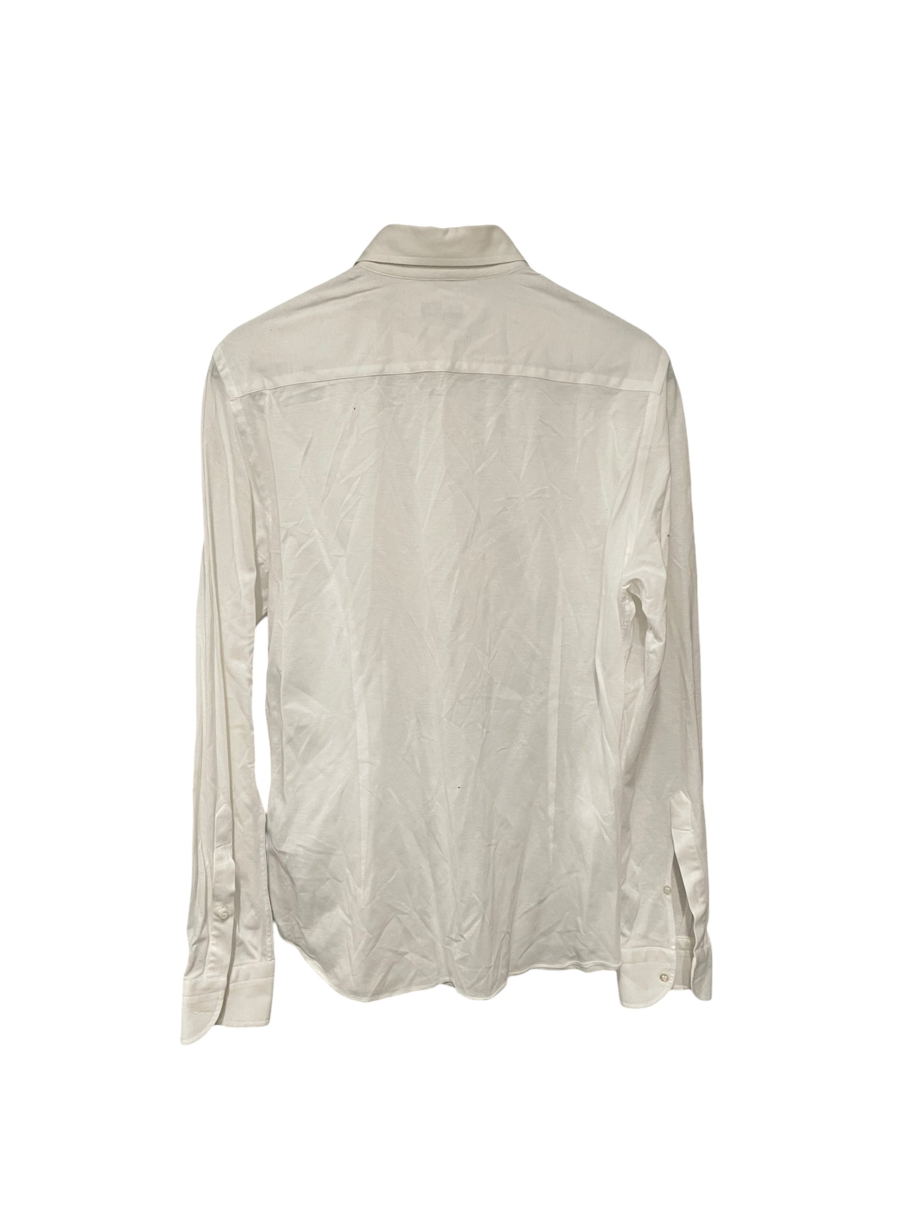 Loro Piana/LS Shirt/M/Cotton/WHT/CLASSIC BUTTON UP view 2