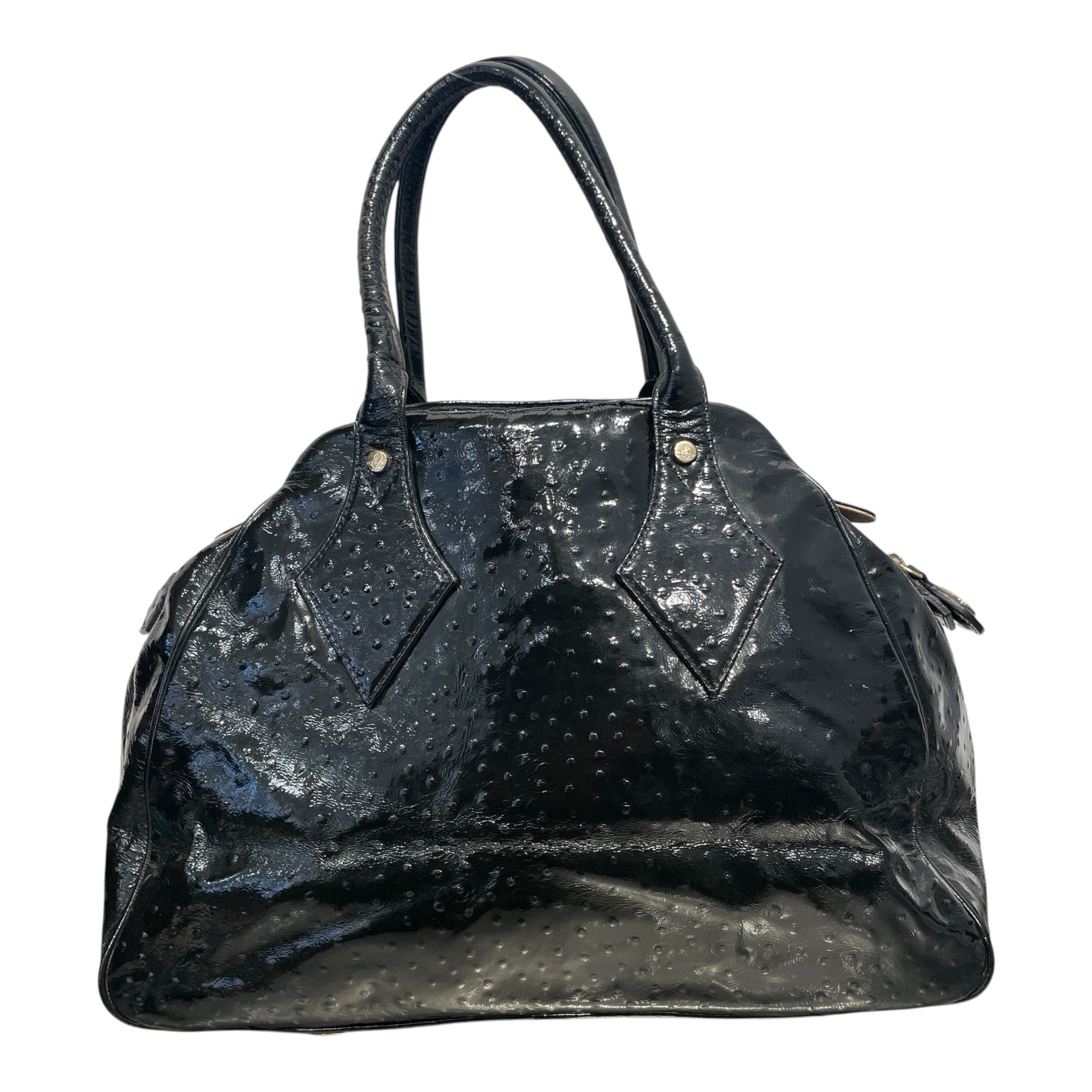 Vivienne Westwood/Hand Bag/Leather/BLK/OSTRITCH BAG view 2