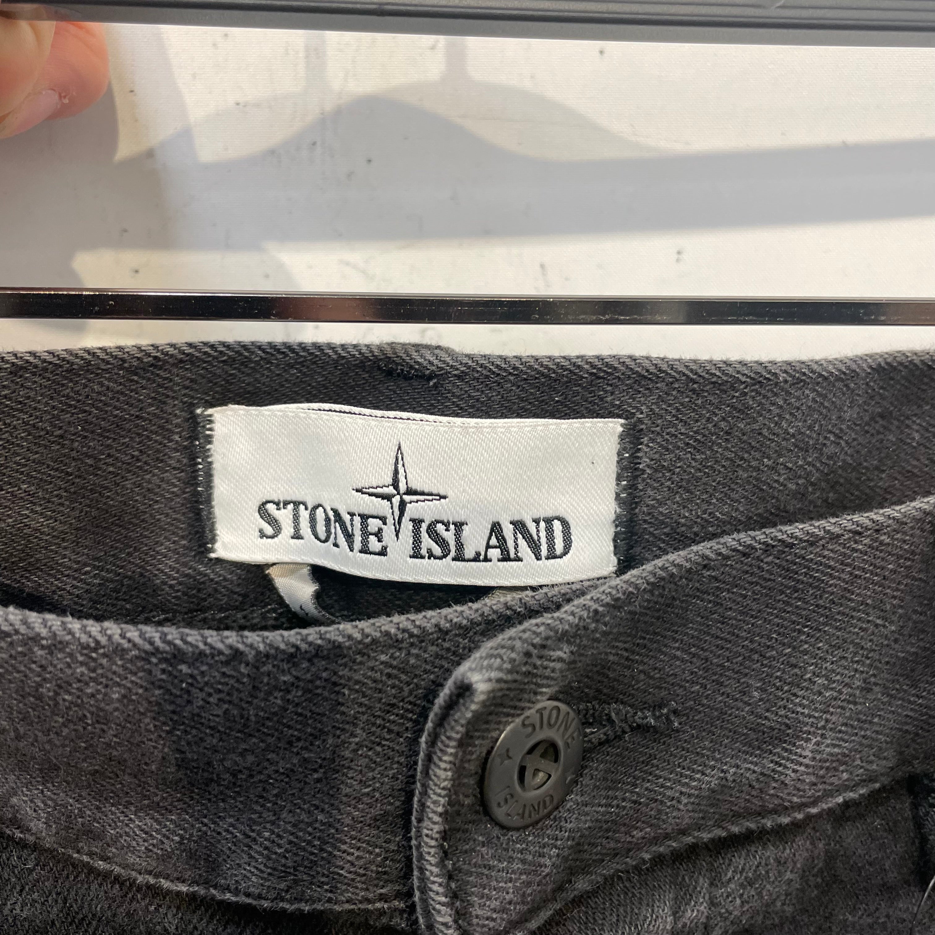 STONE ISLAND/Skinny Pants/34/Denim/BLK/PLAIN PATCH view 3