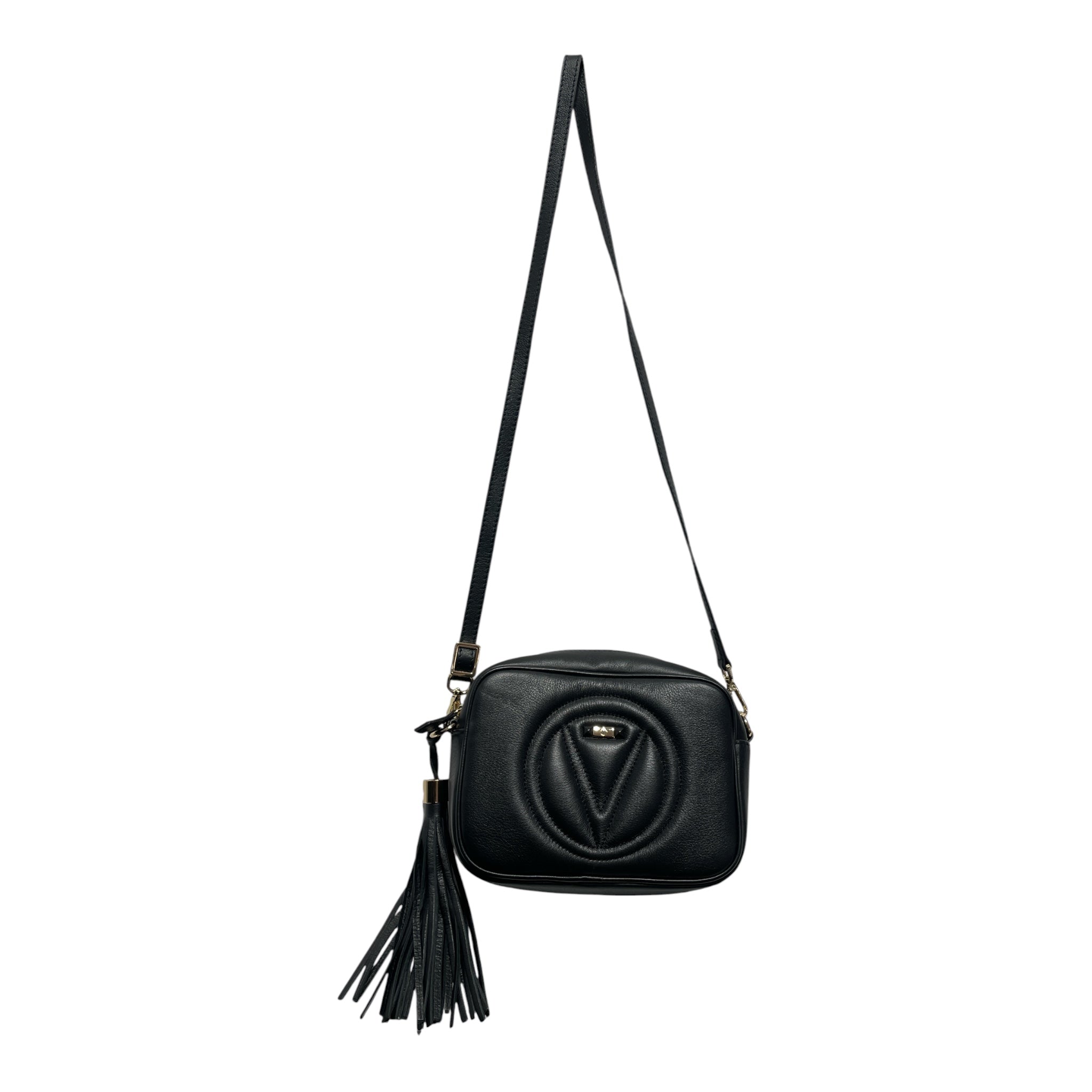 VALENTINO/Cross Body Bag/Leather/BLK/FRINGE CHARM/ GLD HARDWARE view 1