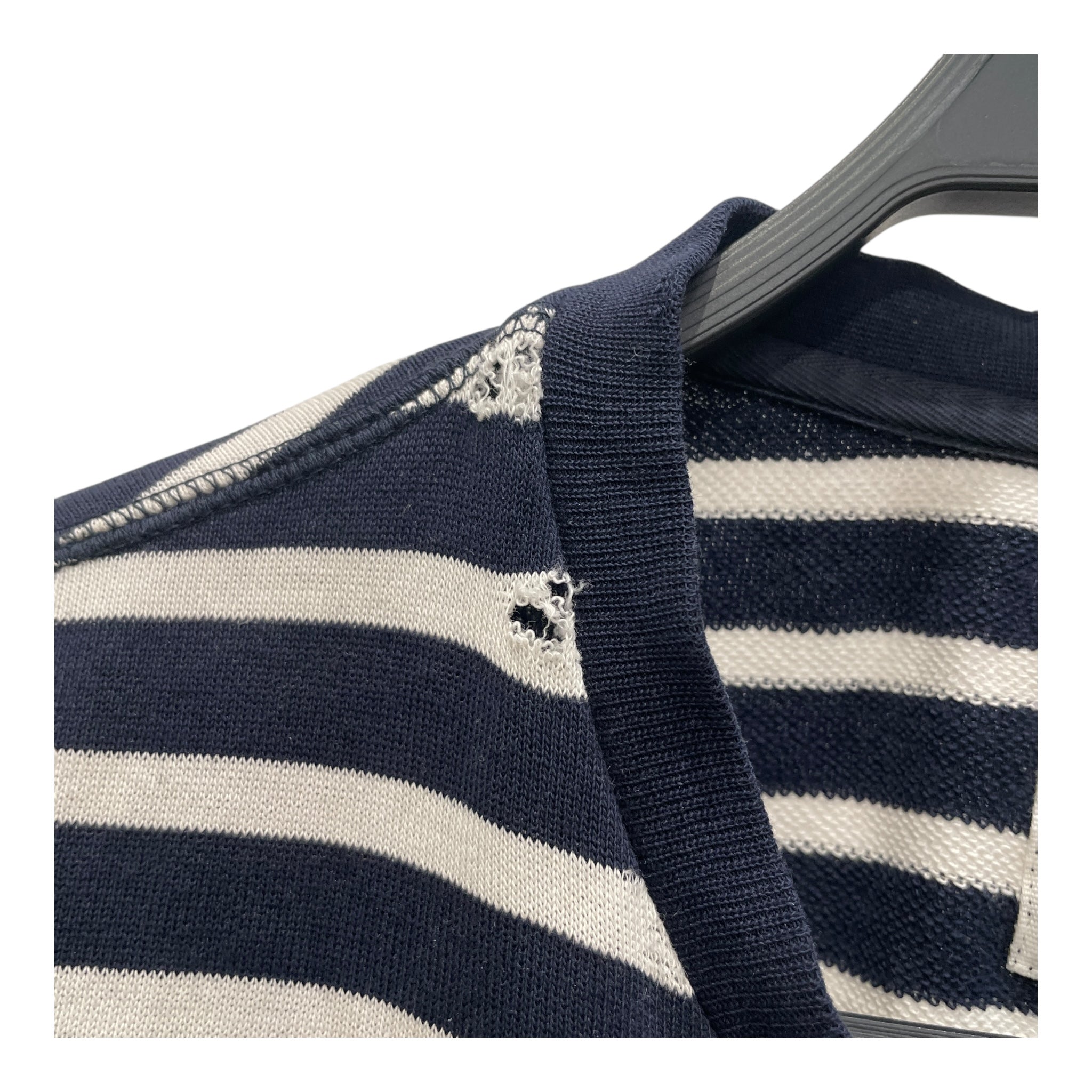 visvim/LS T-Shirt/S/Cotton/NVY/Stripe/SHOULDER BUTTONS SAILOR SHIRT view 7