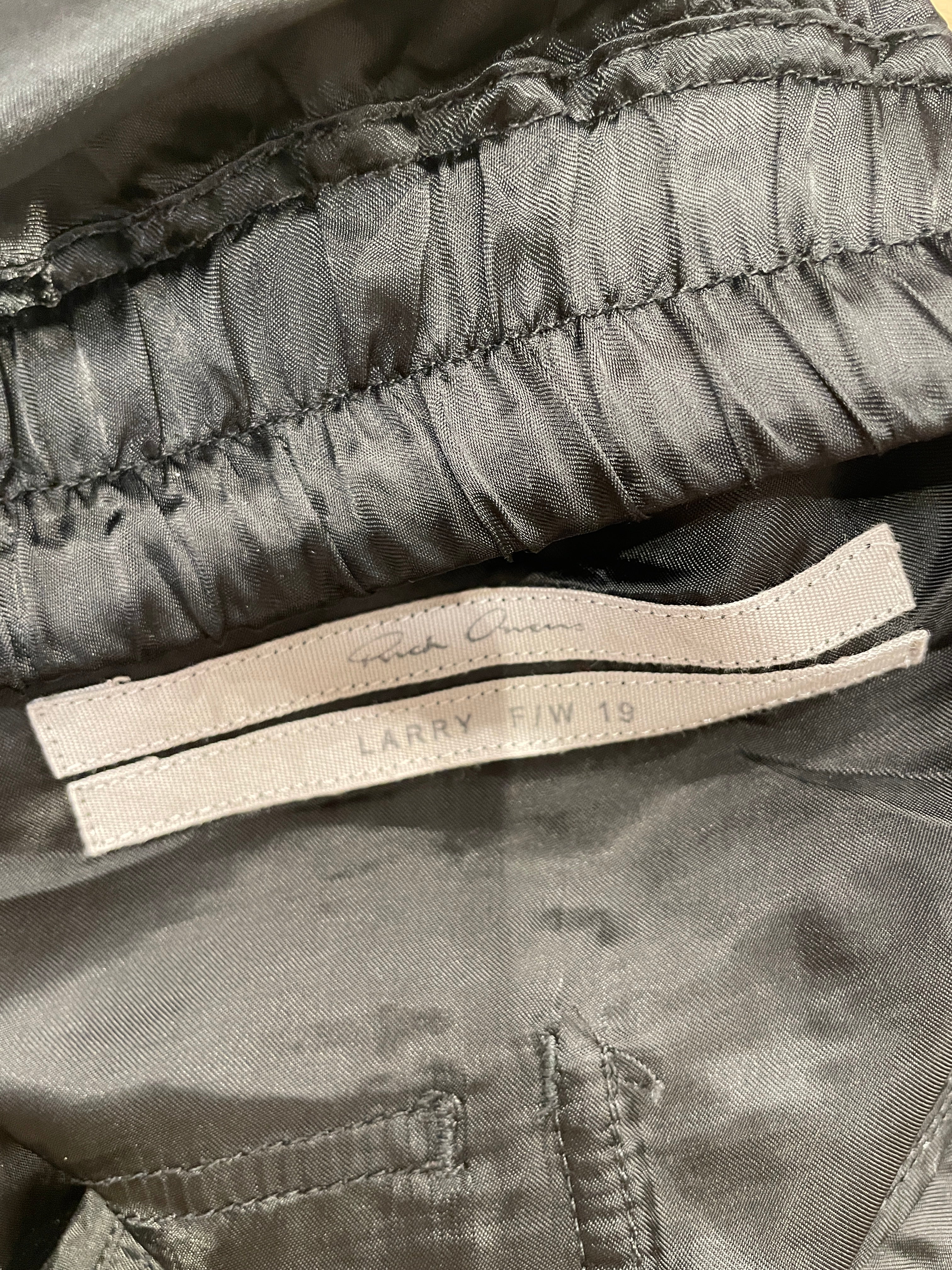 Rick Owens/Pants/M/Nylon/BLK/DROP CROTCH JOGGERS view 3