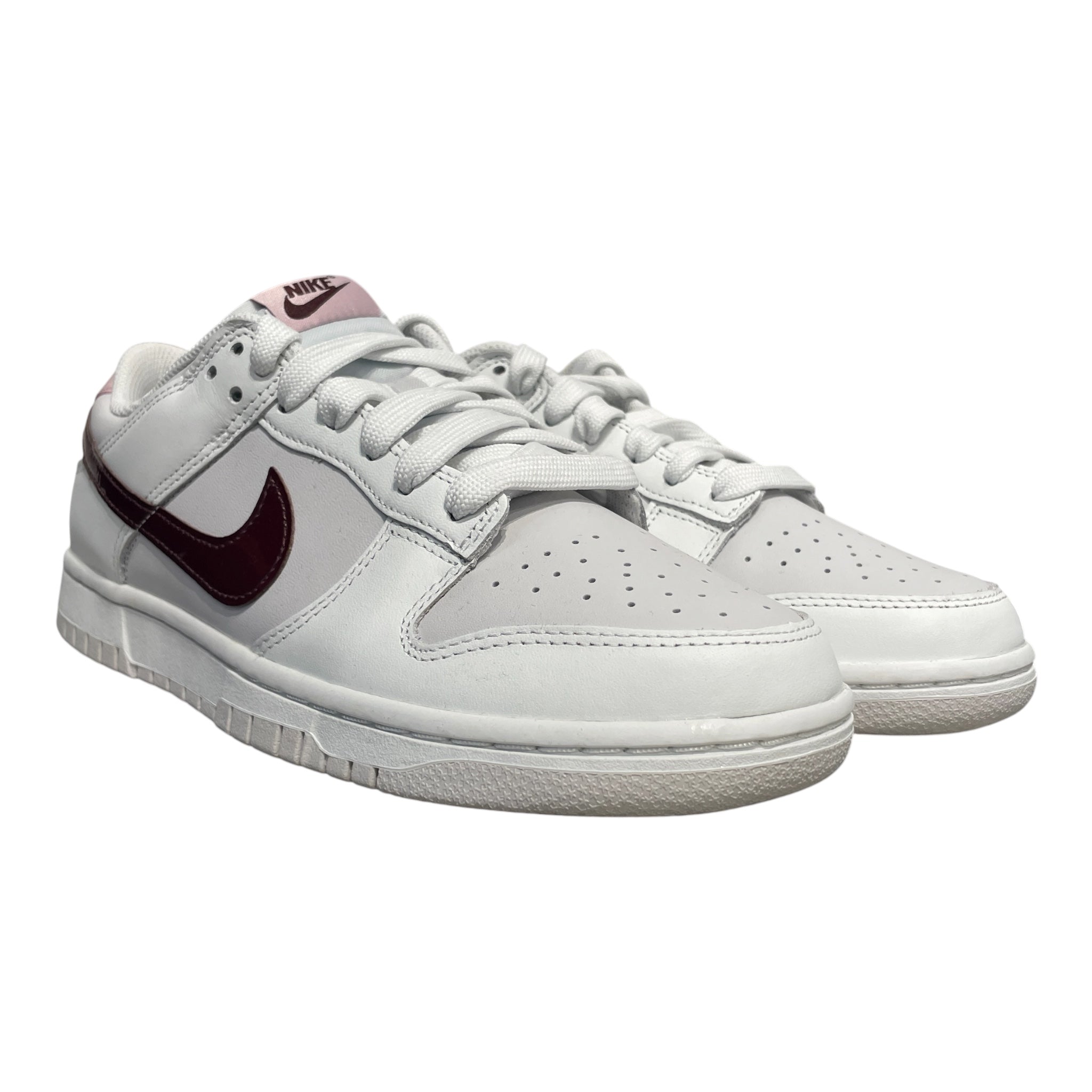 NIKE/Low-Sneakers/US 10/Leather/WHT/PLUM CHALK view 1