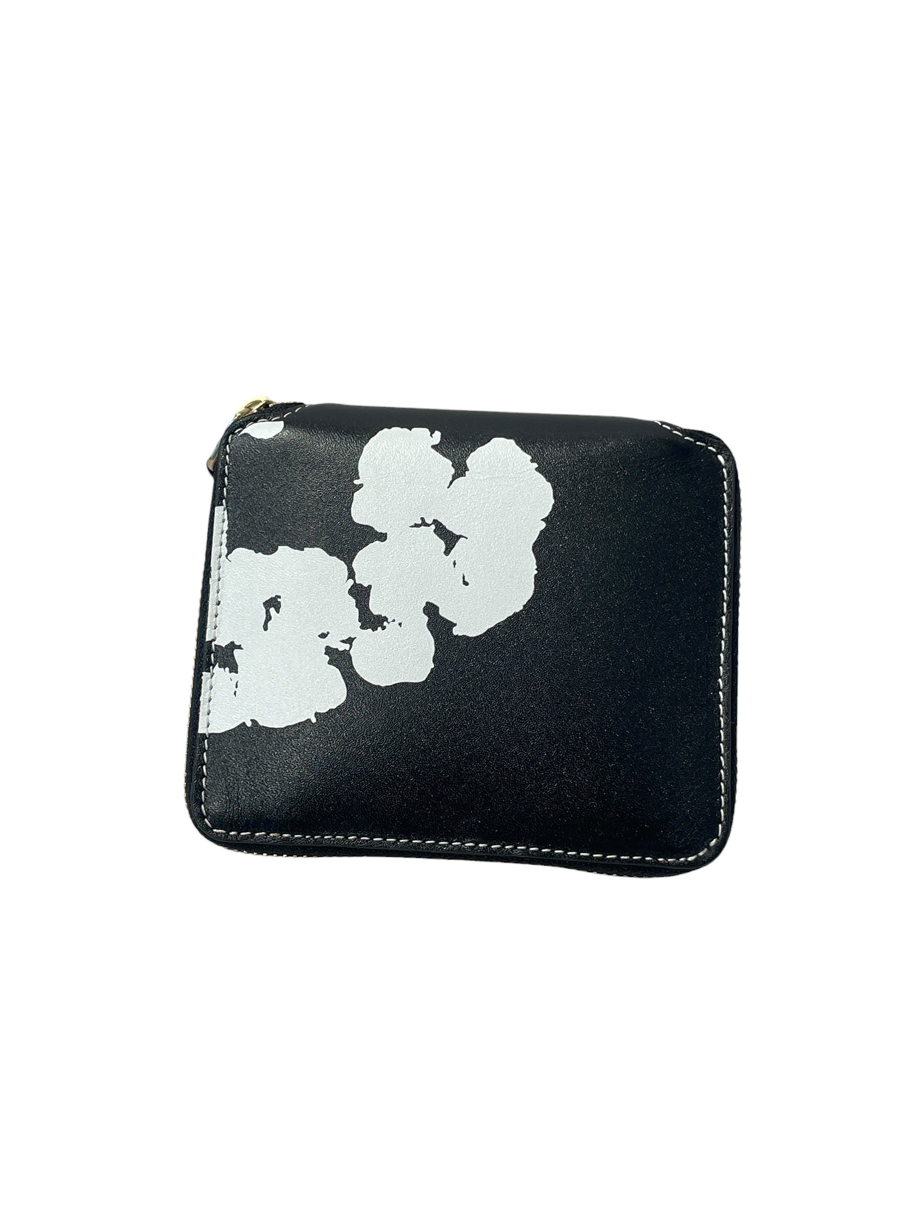 COMME des GARCONS/DENIM TEARS/Bifold Wallet/Leather/BLK/ view 2