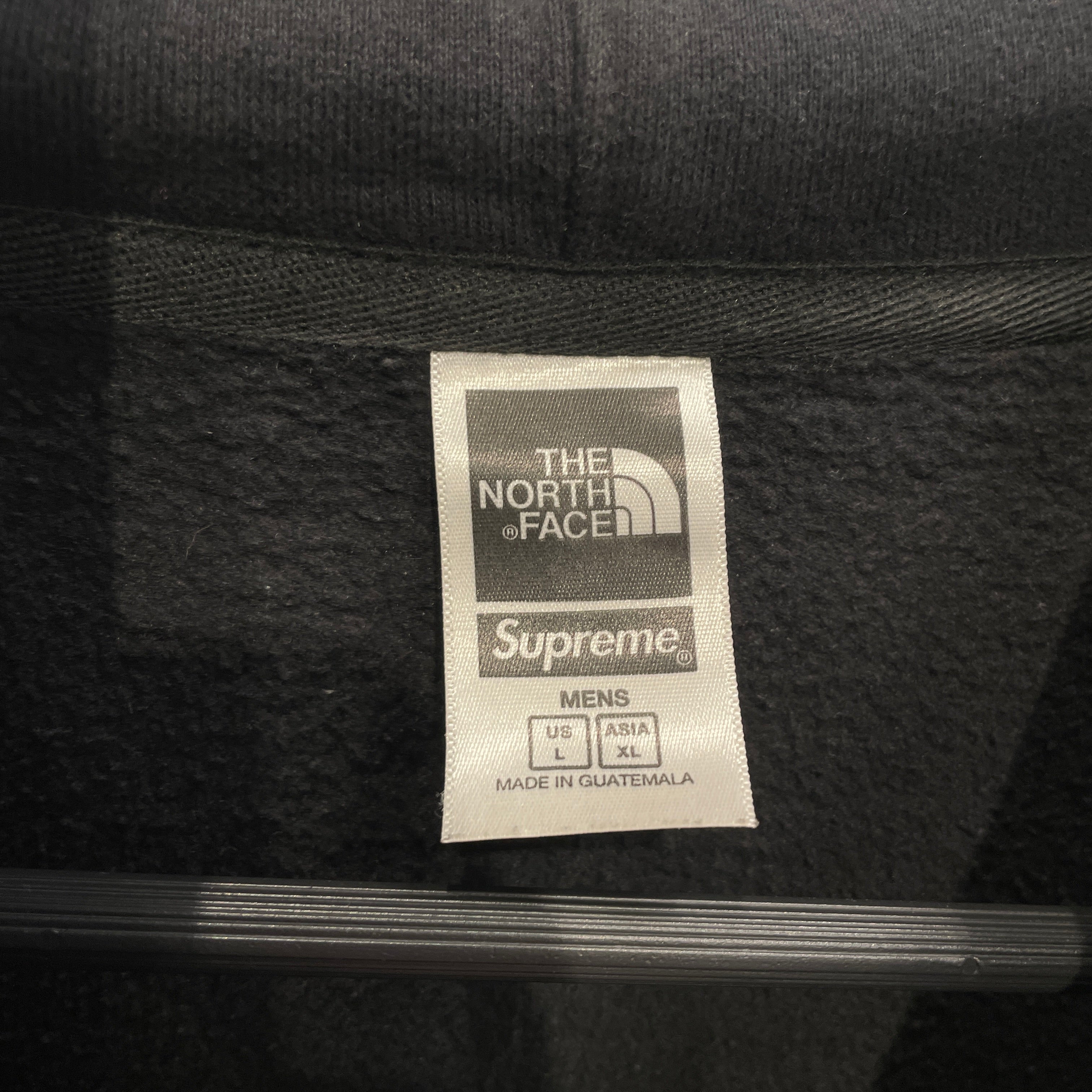 THE NORTH FACE/Supreme/Hoodie/L/Cotton/BLK/BANDANA PRINT IN MIDDLE view 3