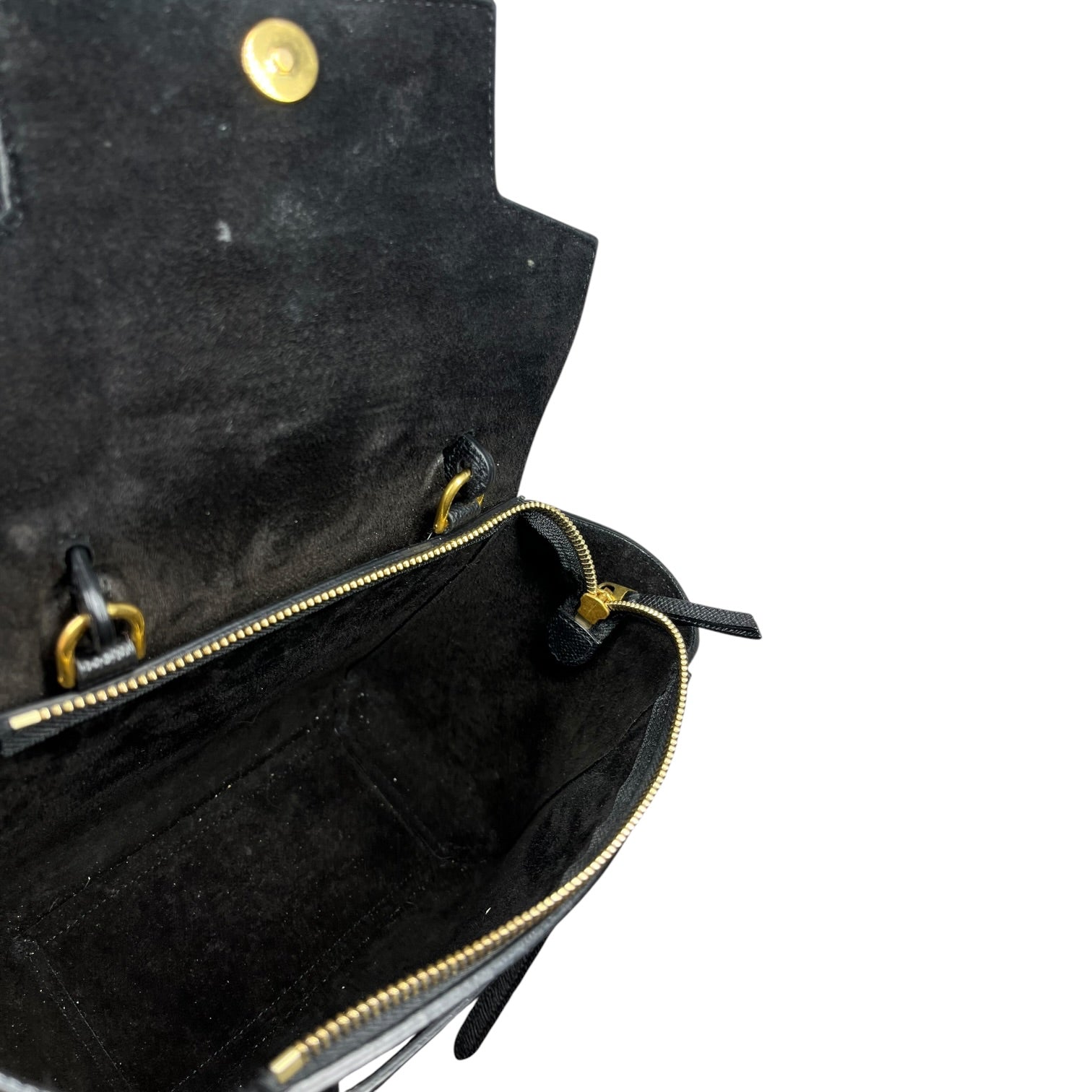 CELINE/Cross Body Bag/Leather/BLK/MICRO BELT BAG view 6