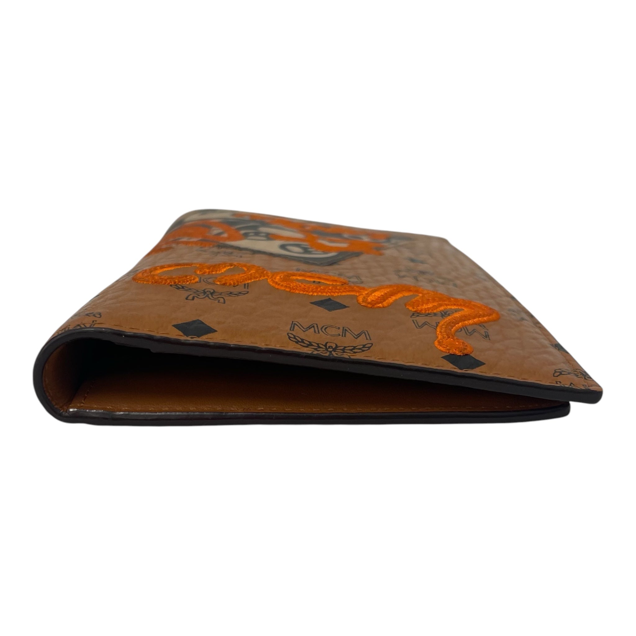 MCM/Long Wallet/Monogram/Leather/ORN/ORANGESAMBYPEN view 3