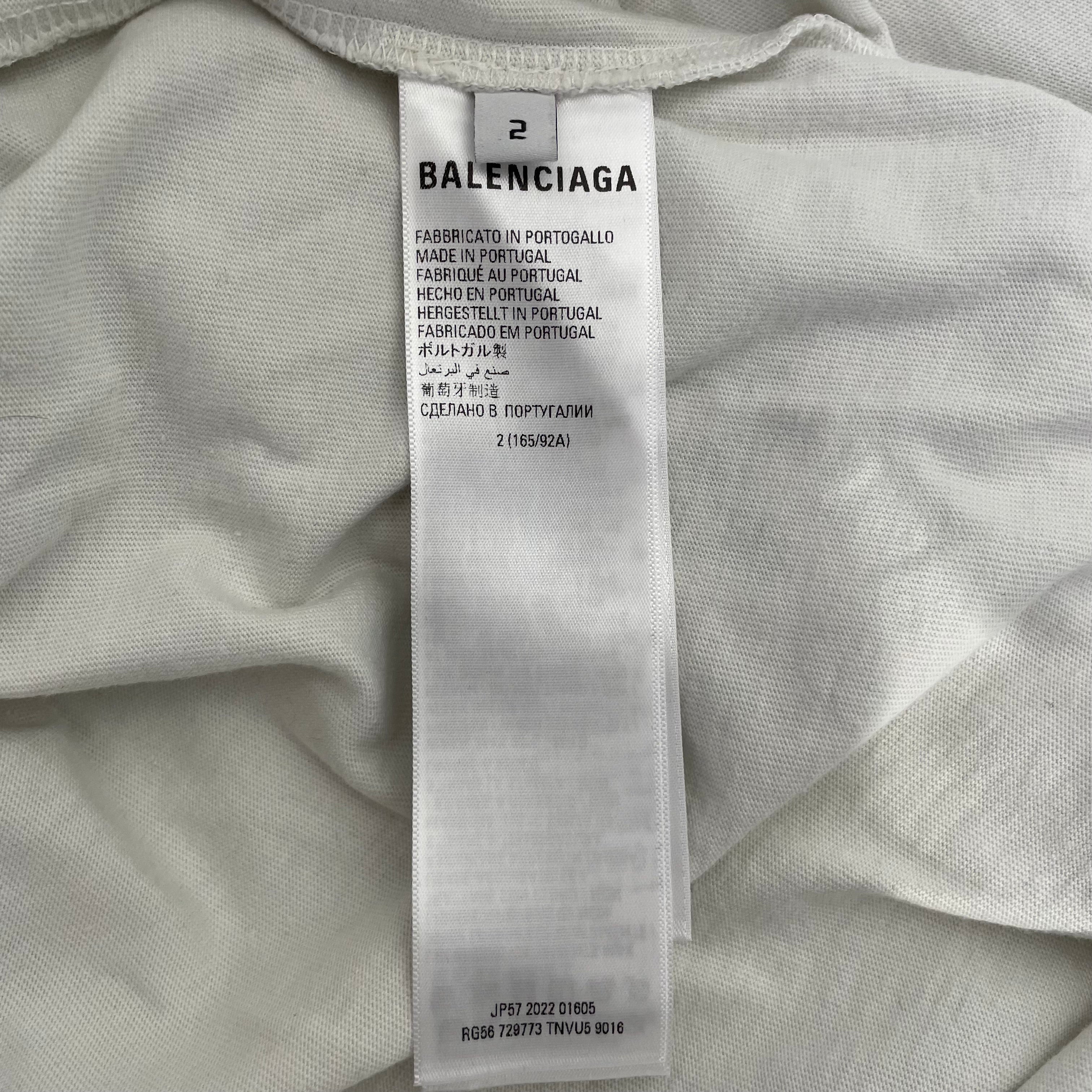 BALENCIAGA/T-Shirt/2/Cotton/CRM/2022 NYSE view 3