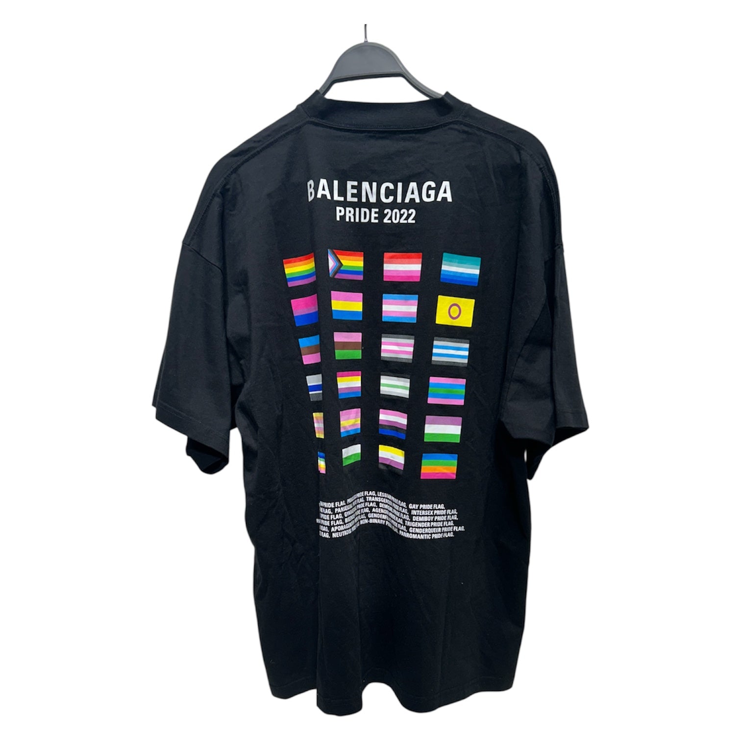 BALENCIAGA/T-Shirt/3/Cotton/BLK/PRIDE TEE view 2