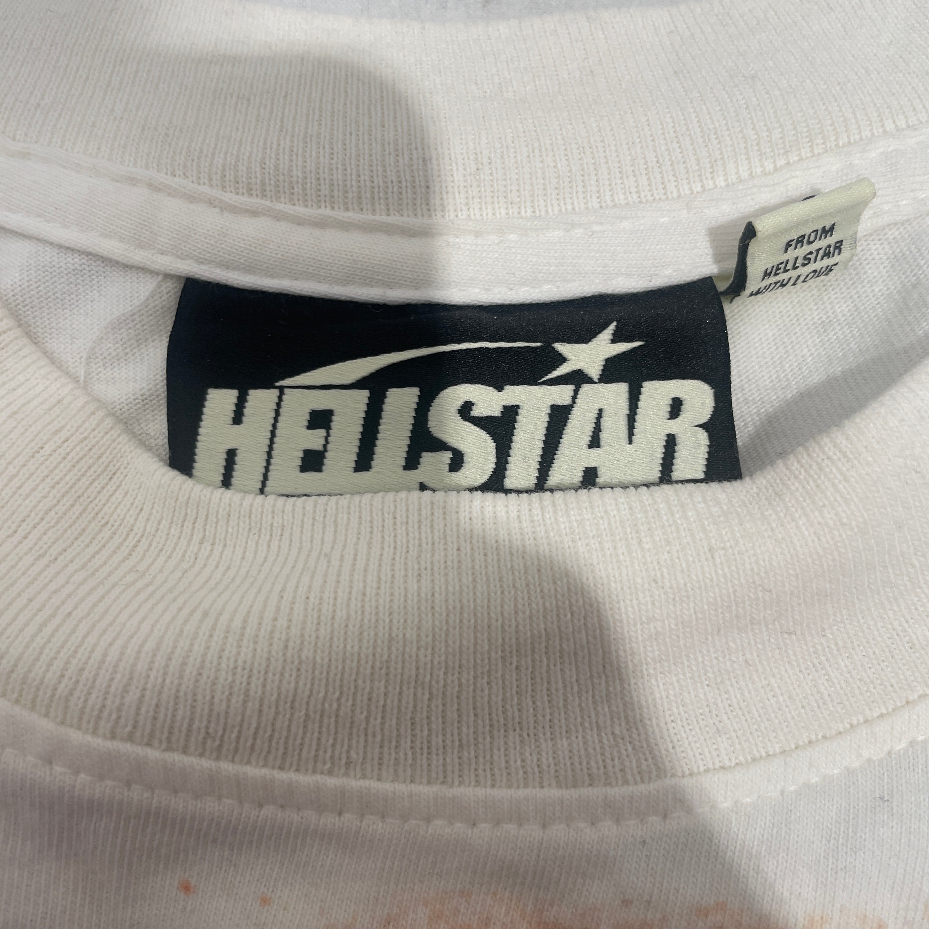 HELLSTAR/T-Shirt/XXL/Cotton/WHT/All Over Print/ view 3