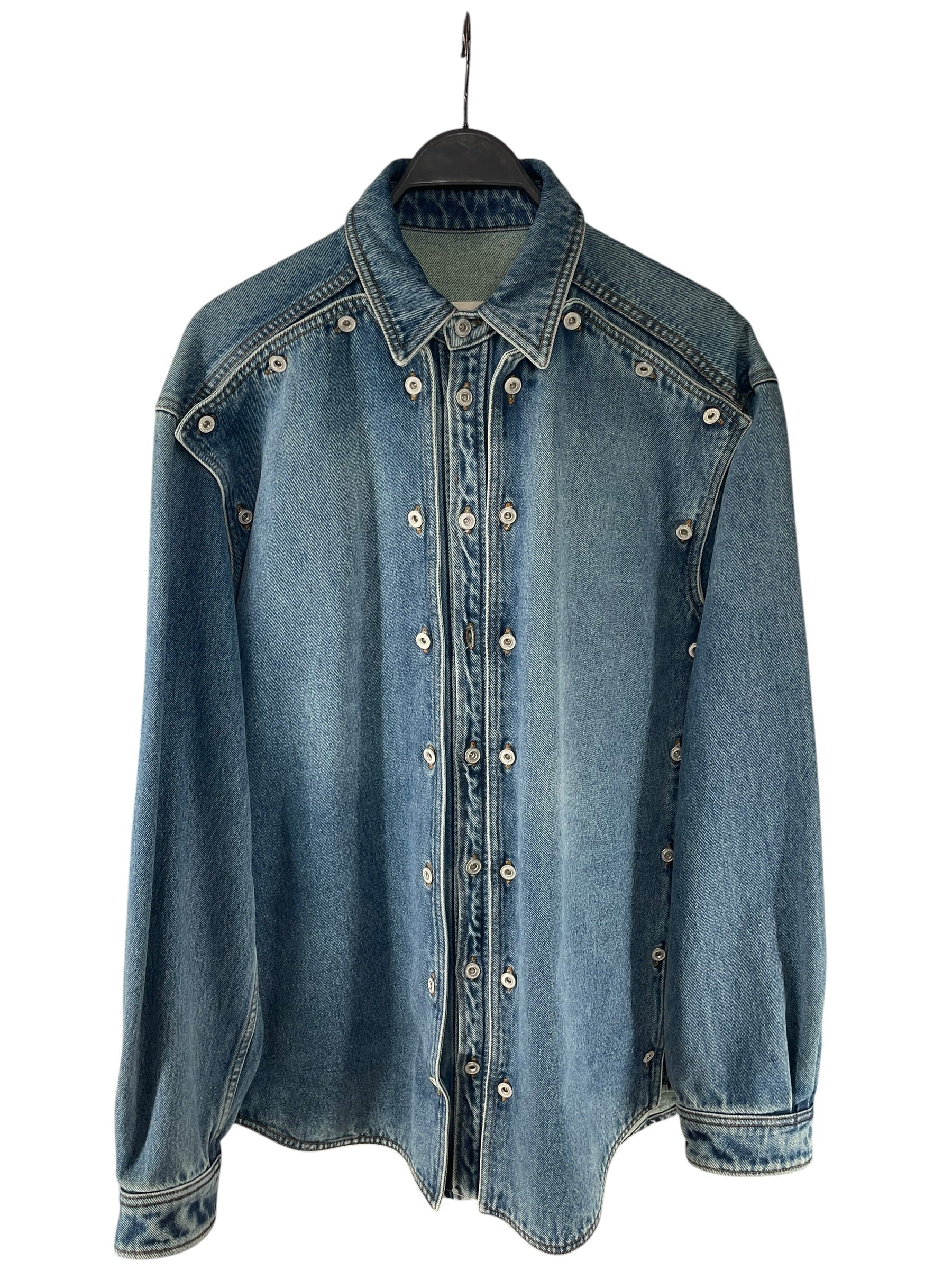 Y/PROJECT/Denim Jkt/L/Cotton/BLU/REMOVABLE FRONT DENIM SHIRT view 1