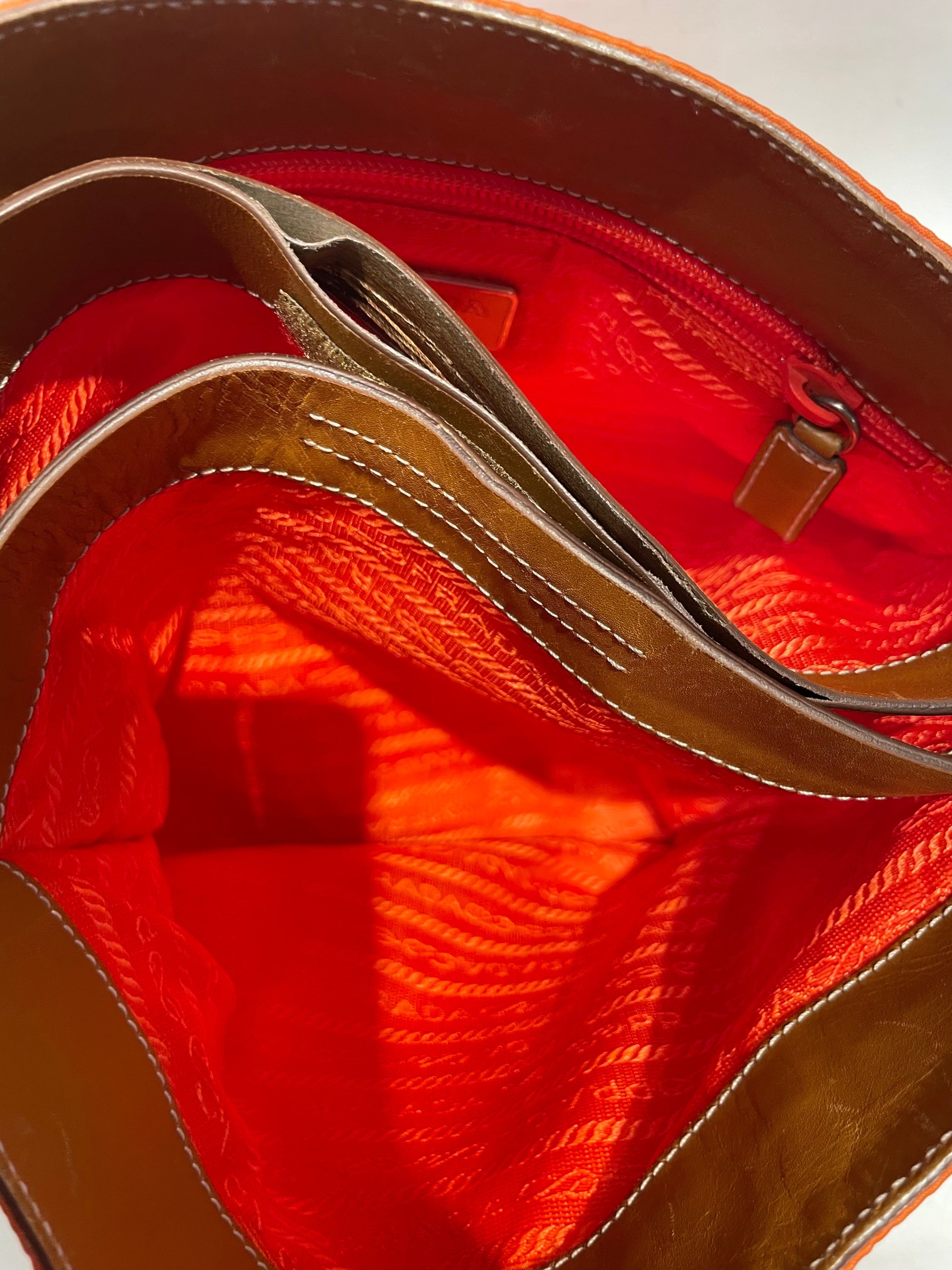 PRADA/Tote Bag/Polyester/ORN/Enameled view 6