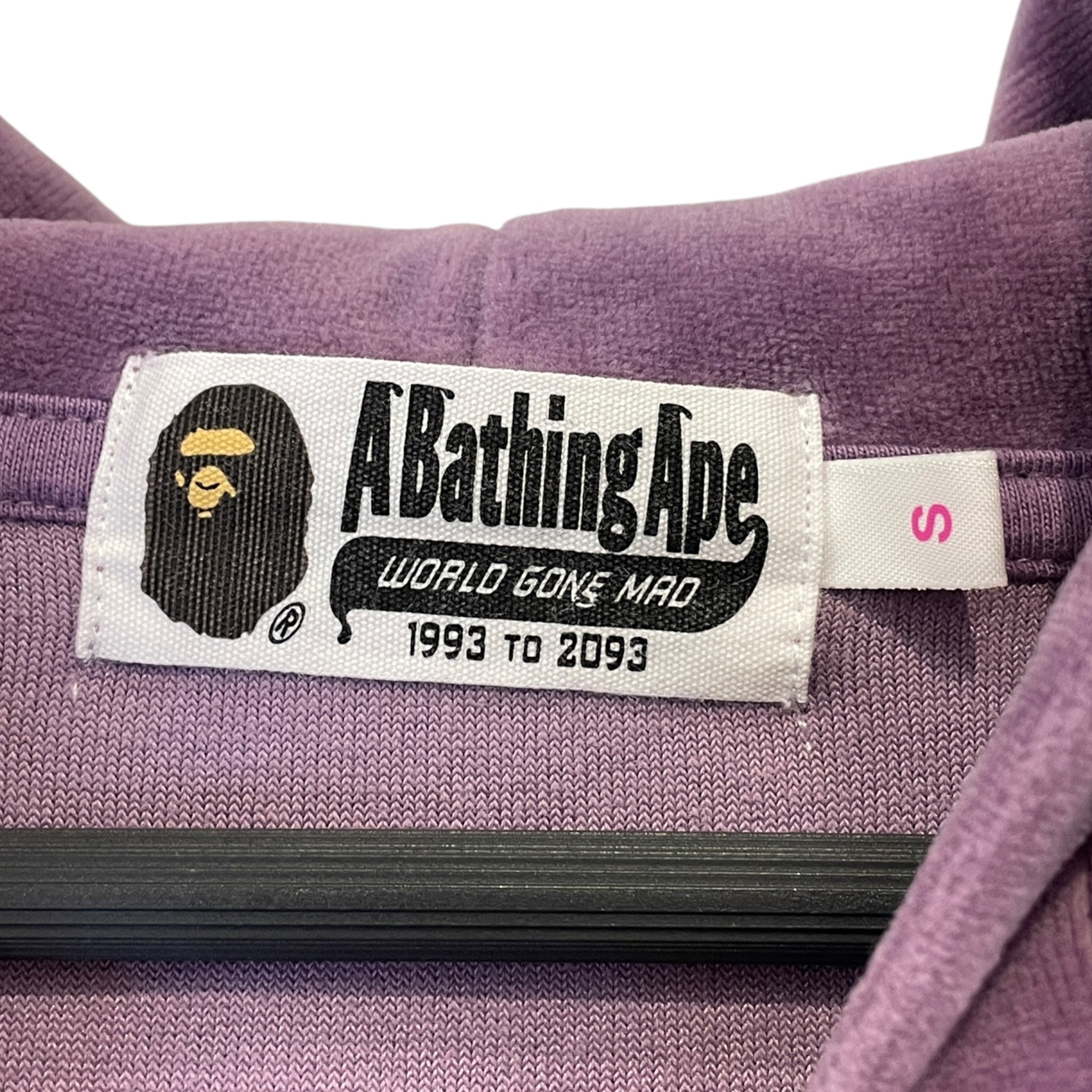 A BATHING APE/Jacket/S/Cotton/PPL/Velour Track Jacket view 3