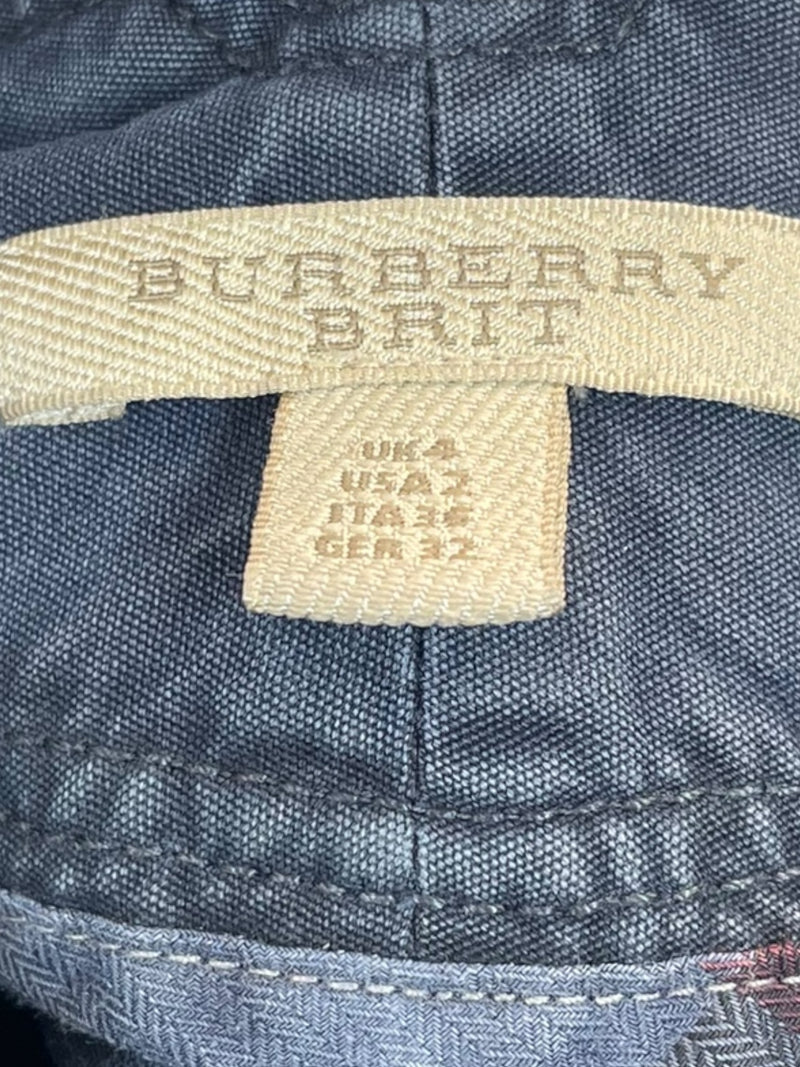 BURBERRY BRIT/Cargo Pants/4/Cotton/NVY/Button Fly/3736899
