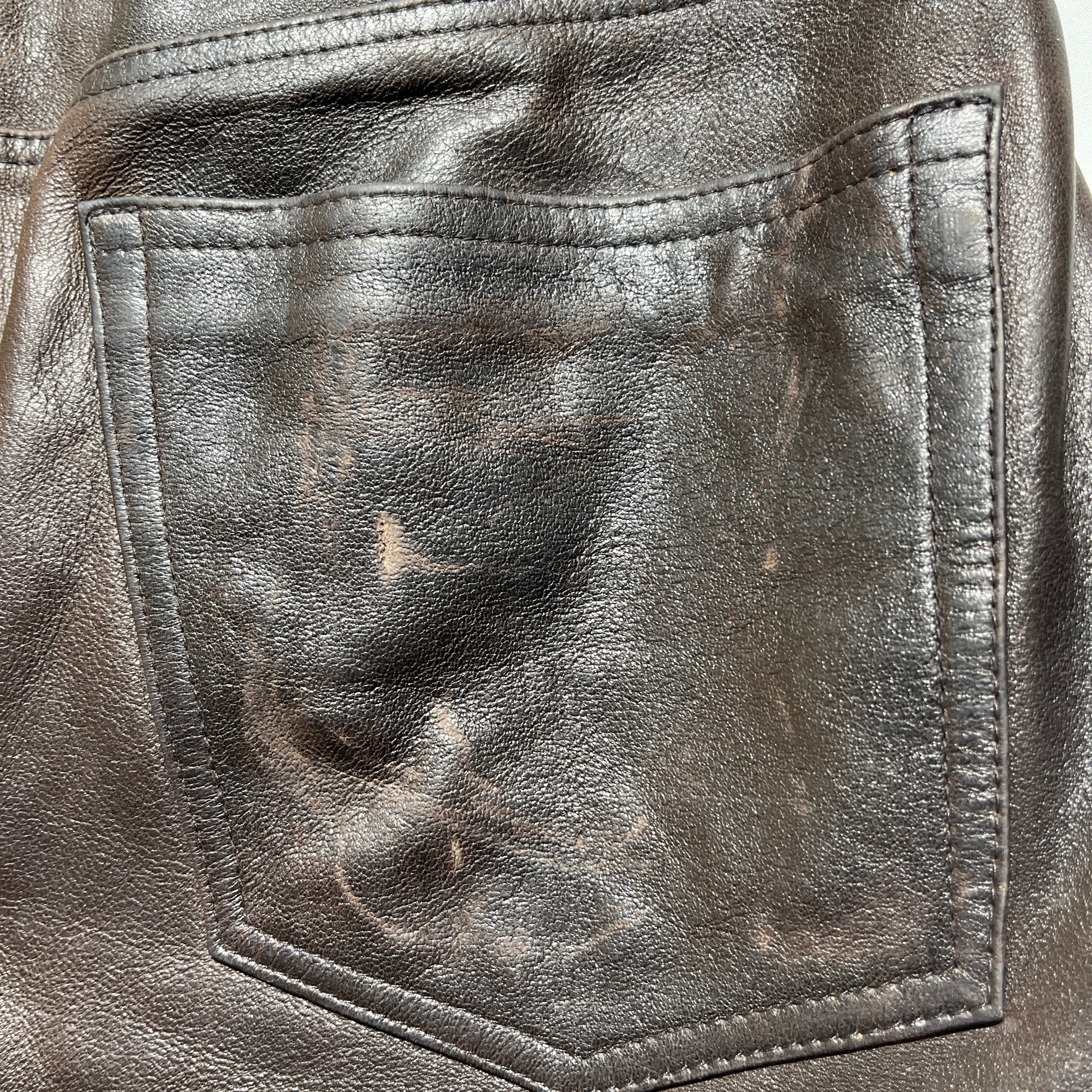 STUSSY/Straight Pants/32/Lambskin/BRW/Lambskin Big 'Ol view 4