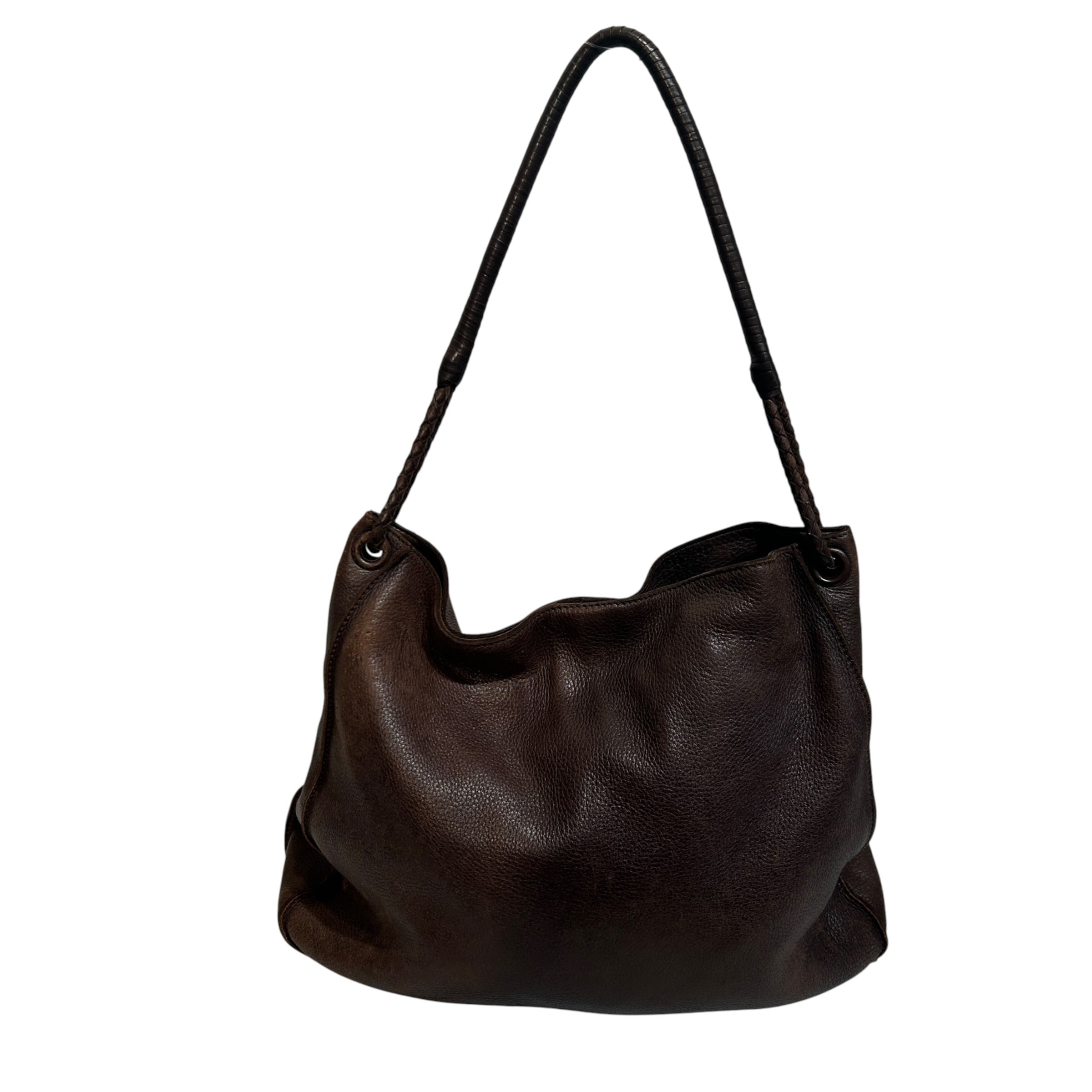 BOTTEGA VENETA/Tote Bag/Leather/BRW/trimmed hobo bag view 2